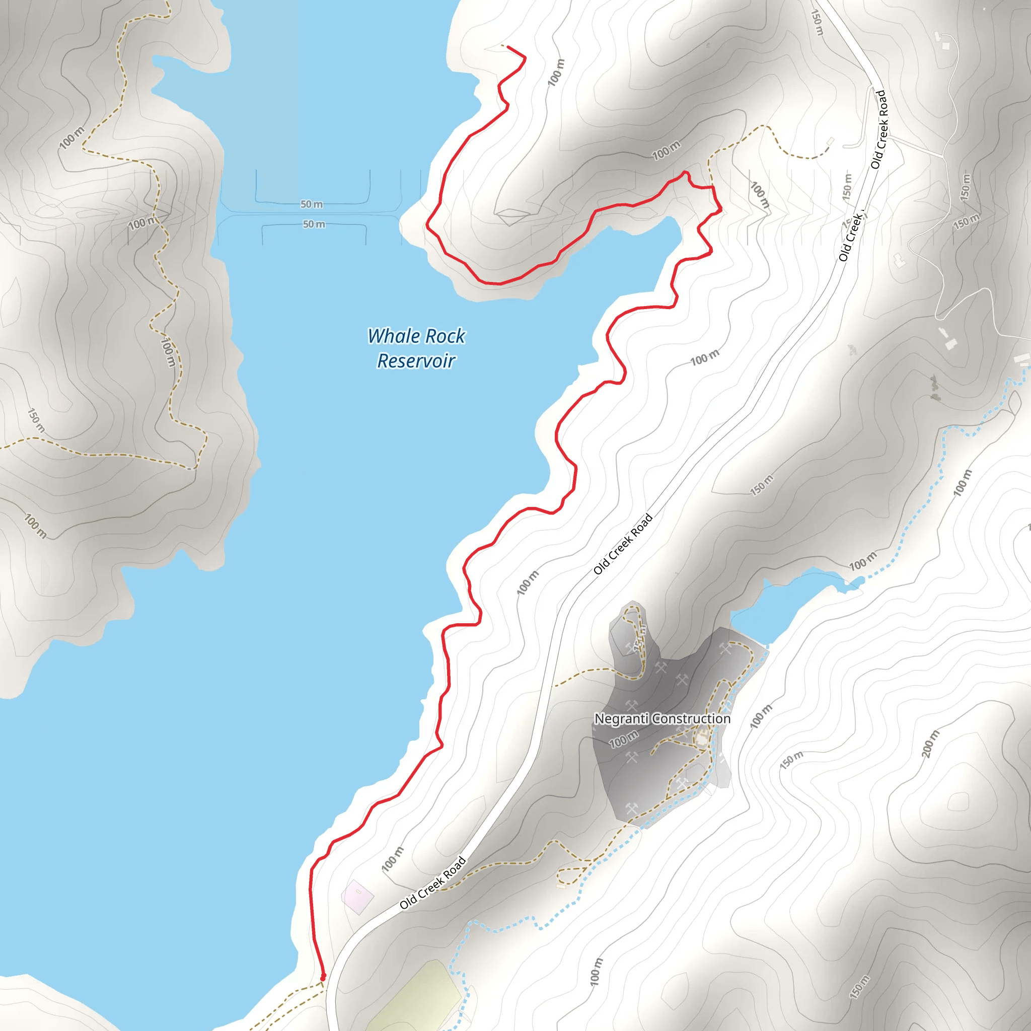 Whale Rock Reservoir mobile static map
