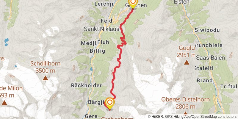 Tour Monte Rosa stage 9 Map