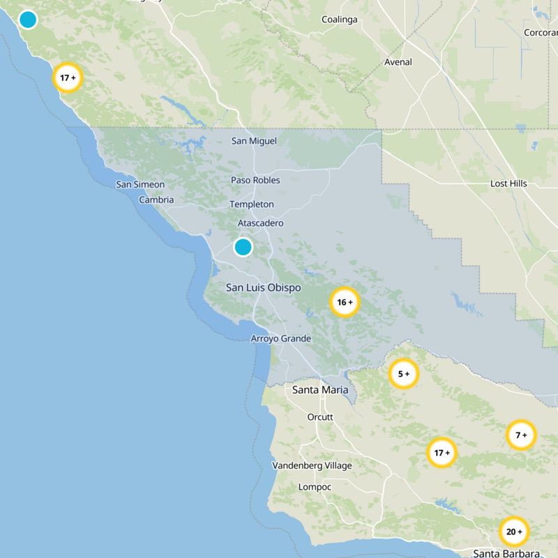 San Luis Obispo County Static Map