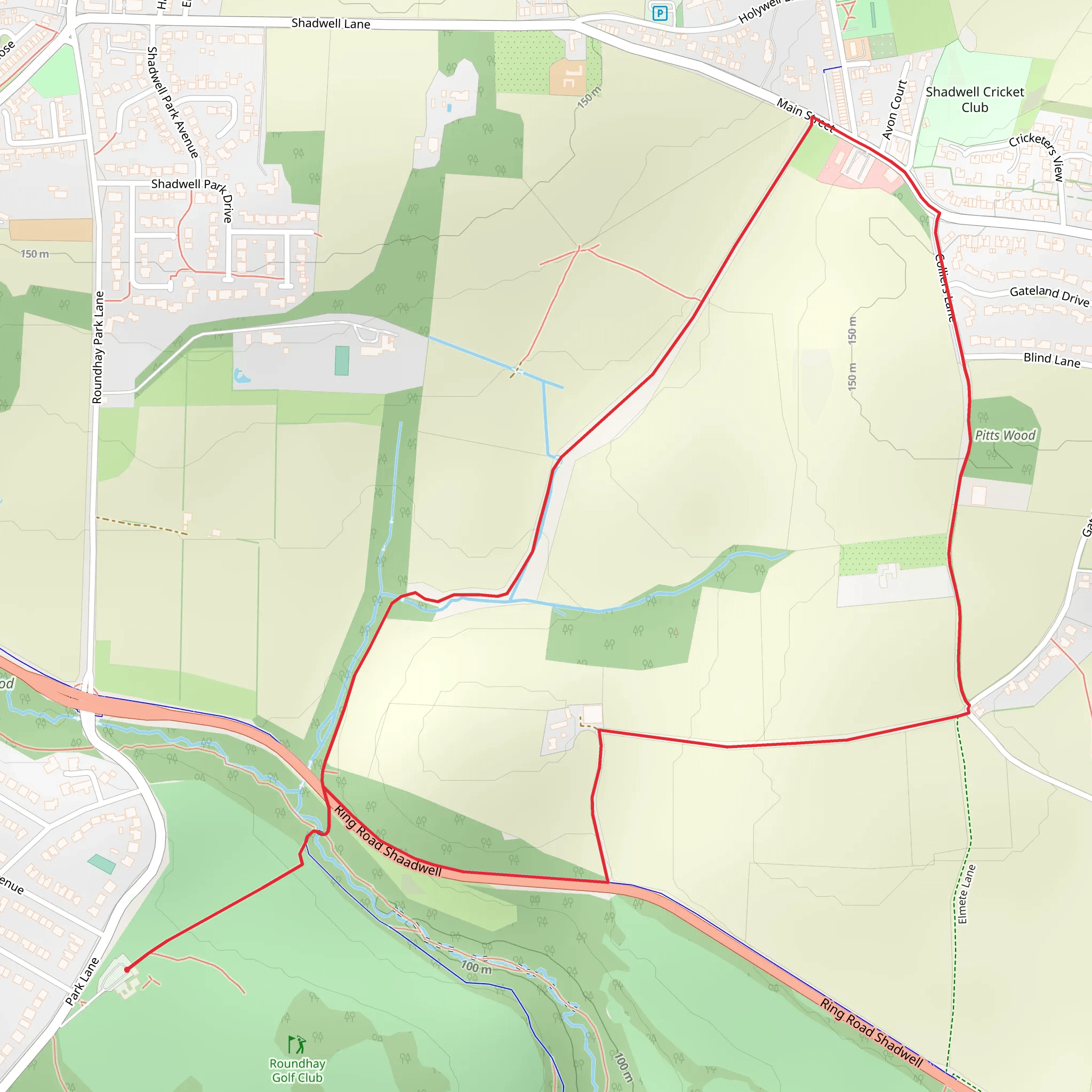 Shadwell Wood and George's Bridge Walk mobile static map