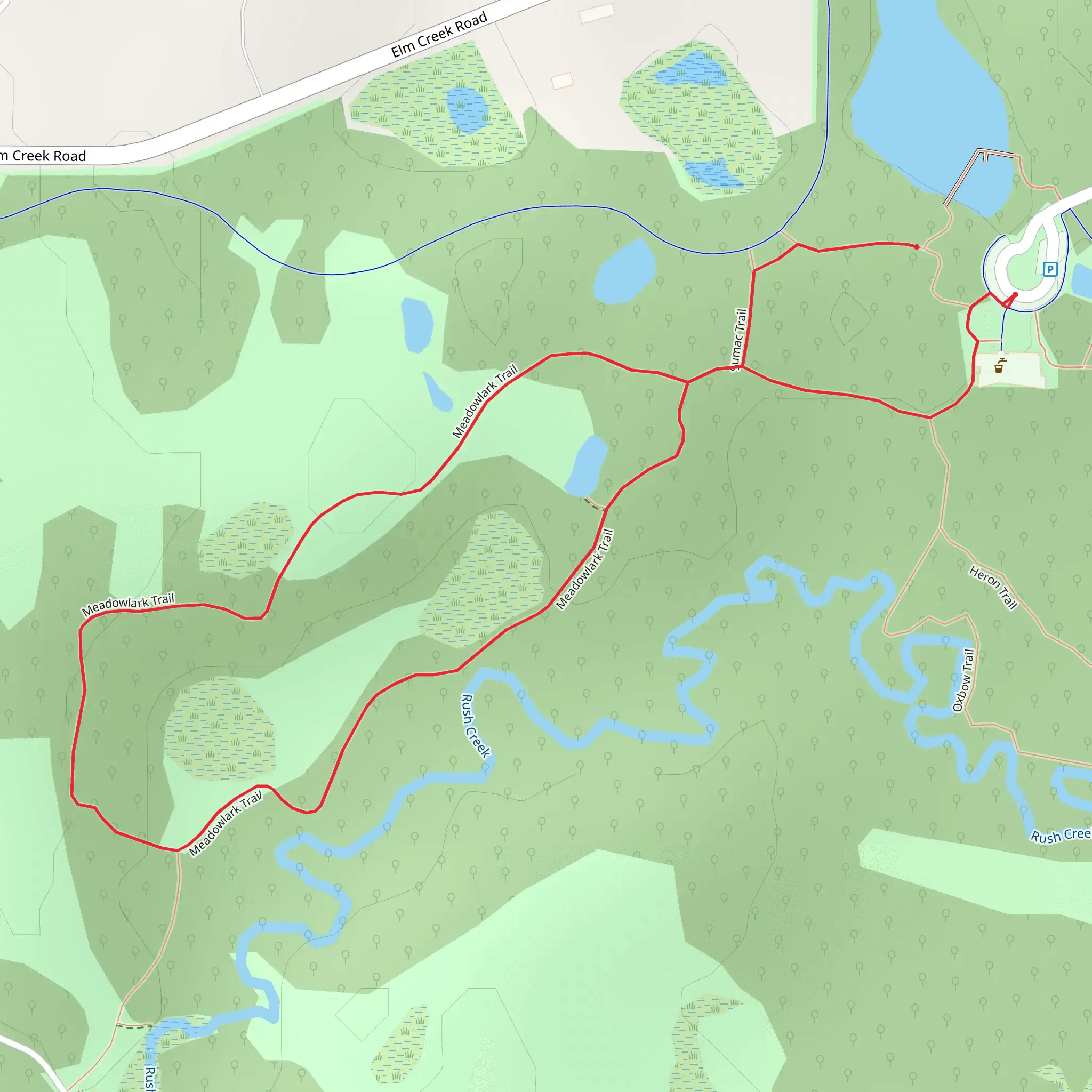Sumac Trail and Meadowlark Trail mobile static map