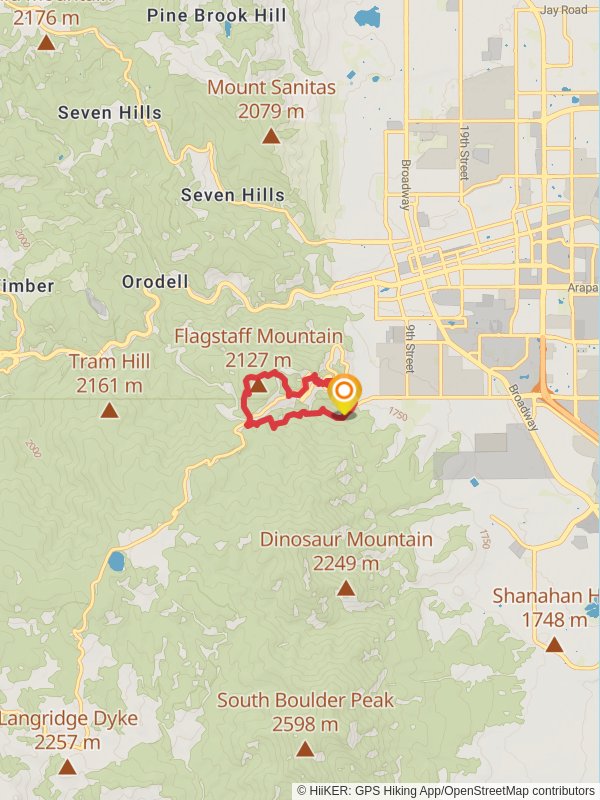Gregory Canyon Trail, Range View Trail and Flagstaff Trail Loop