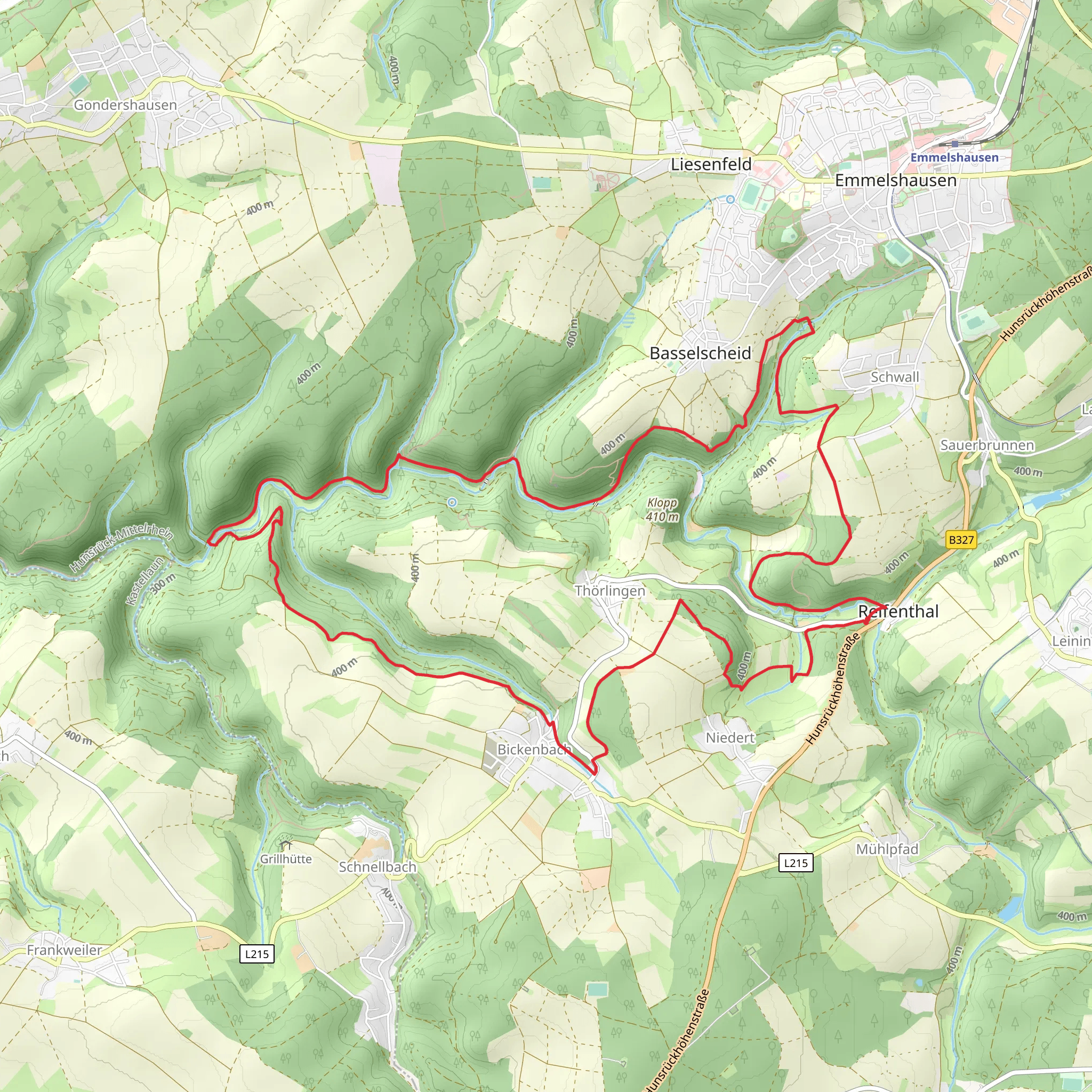Thorlingen Loop mobile static map