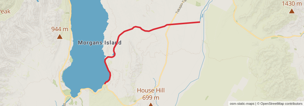 Te Araroa South Island stage 51 Map