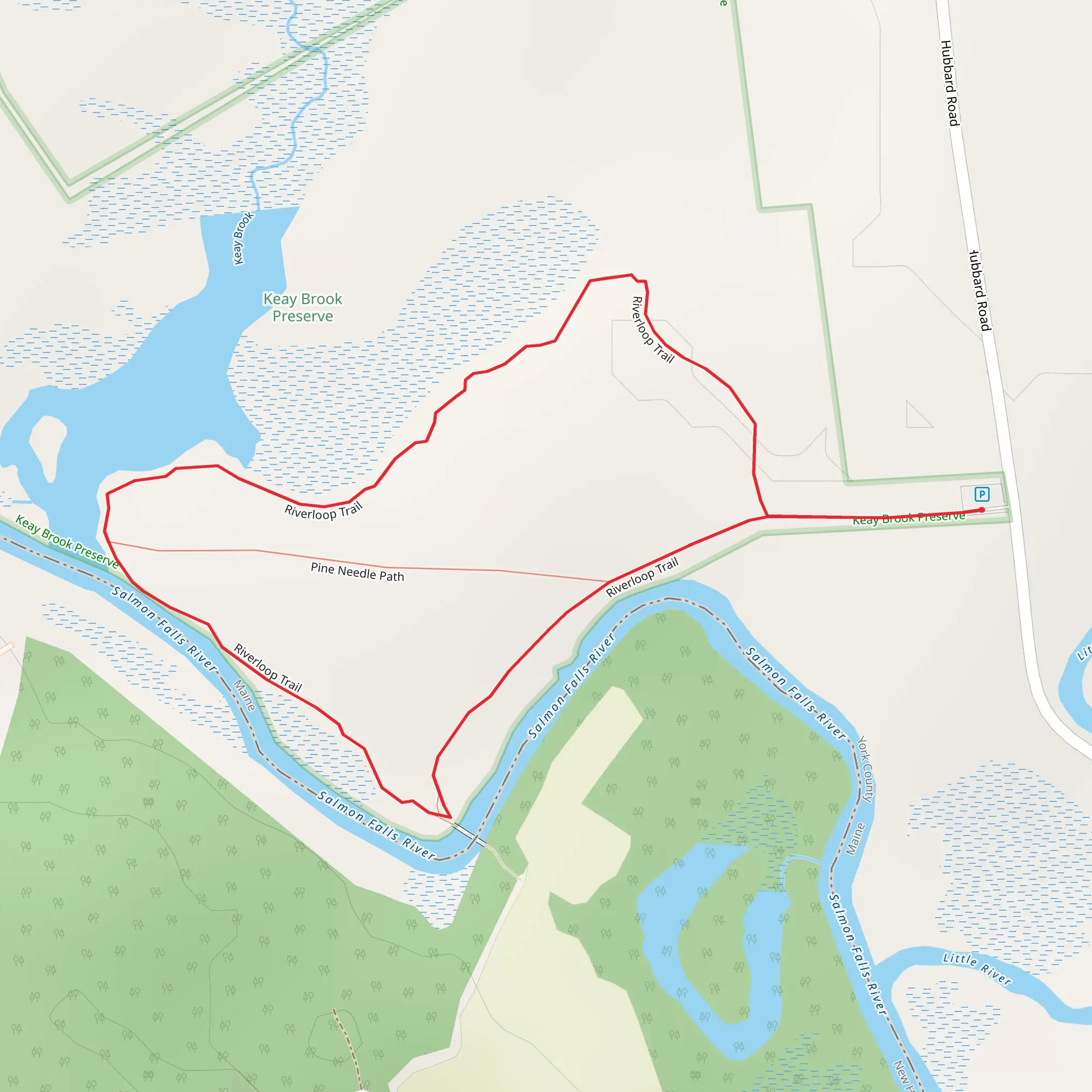 Keay Brook Preserve Trail Loop mobile static map
