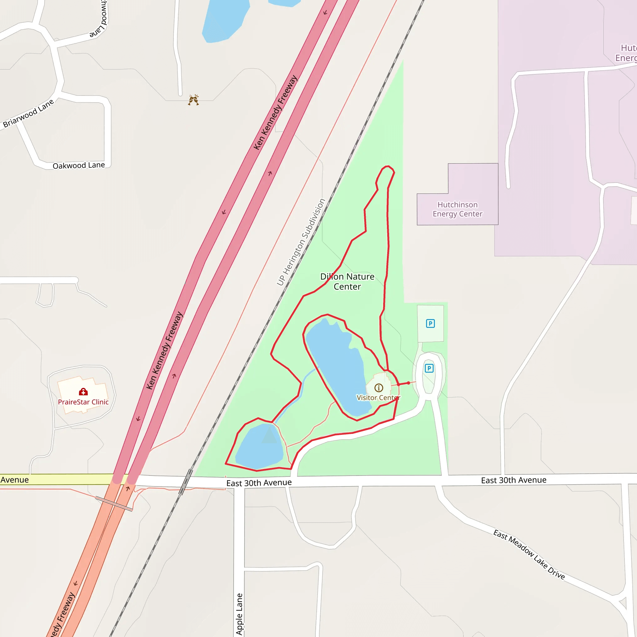 Dillon Nature Center Loop mobile static map