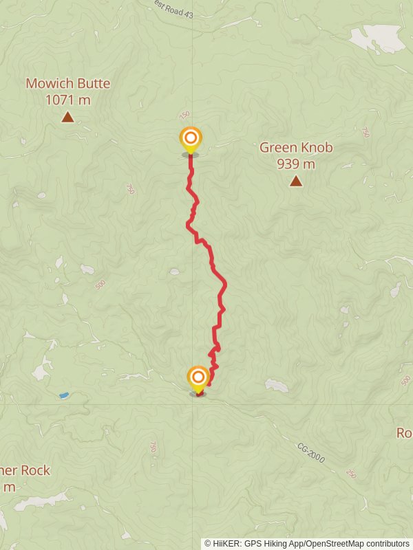 Sedum Point Trail mobile static map