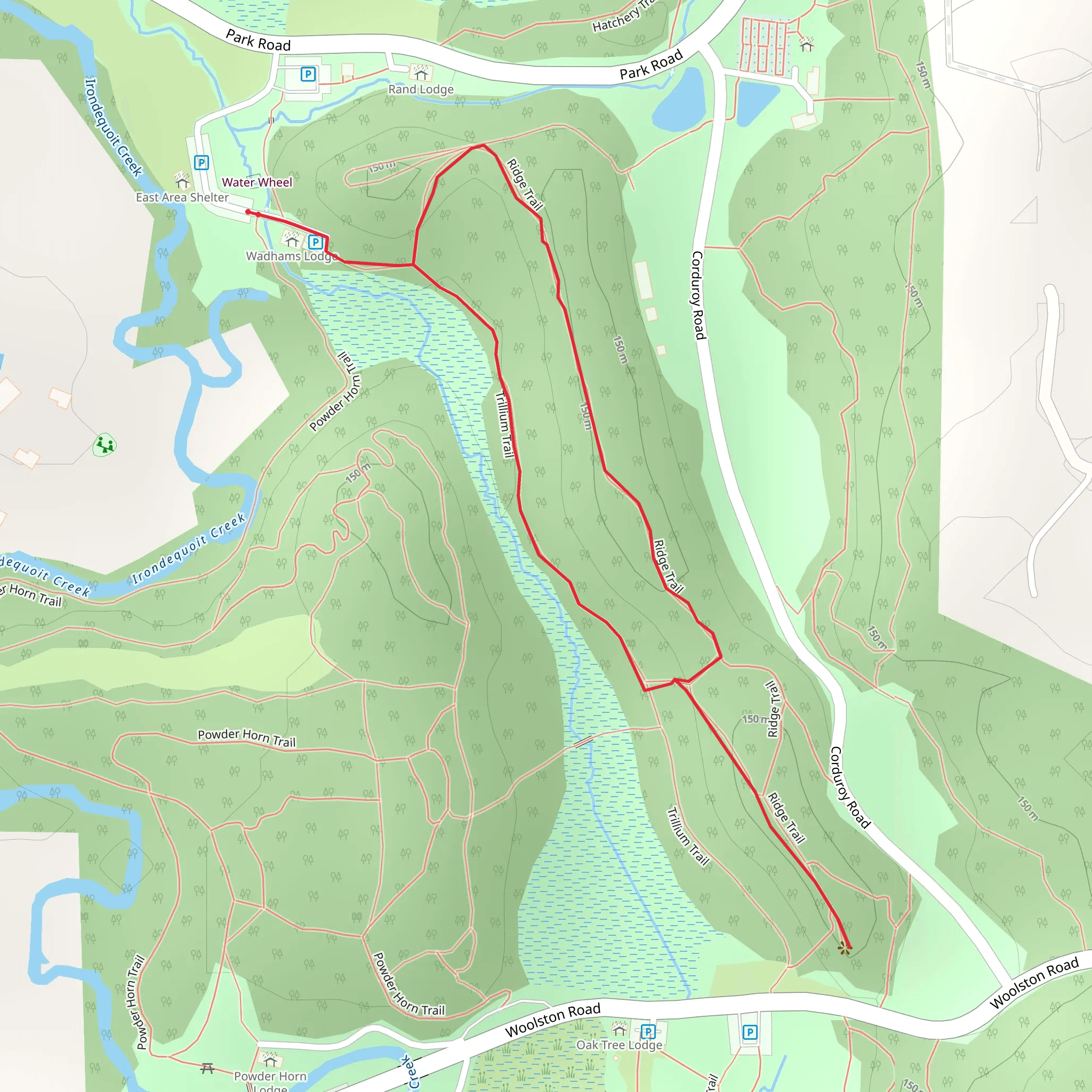 Trillium Trail mobile static map