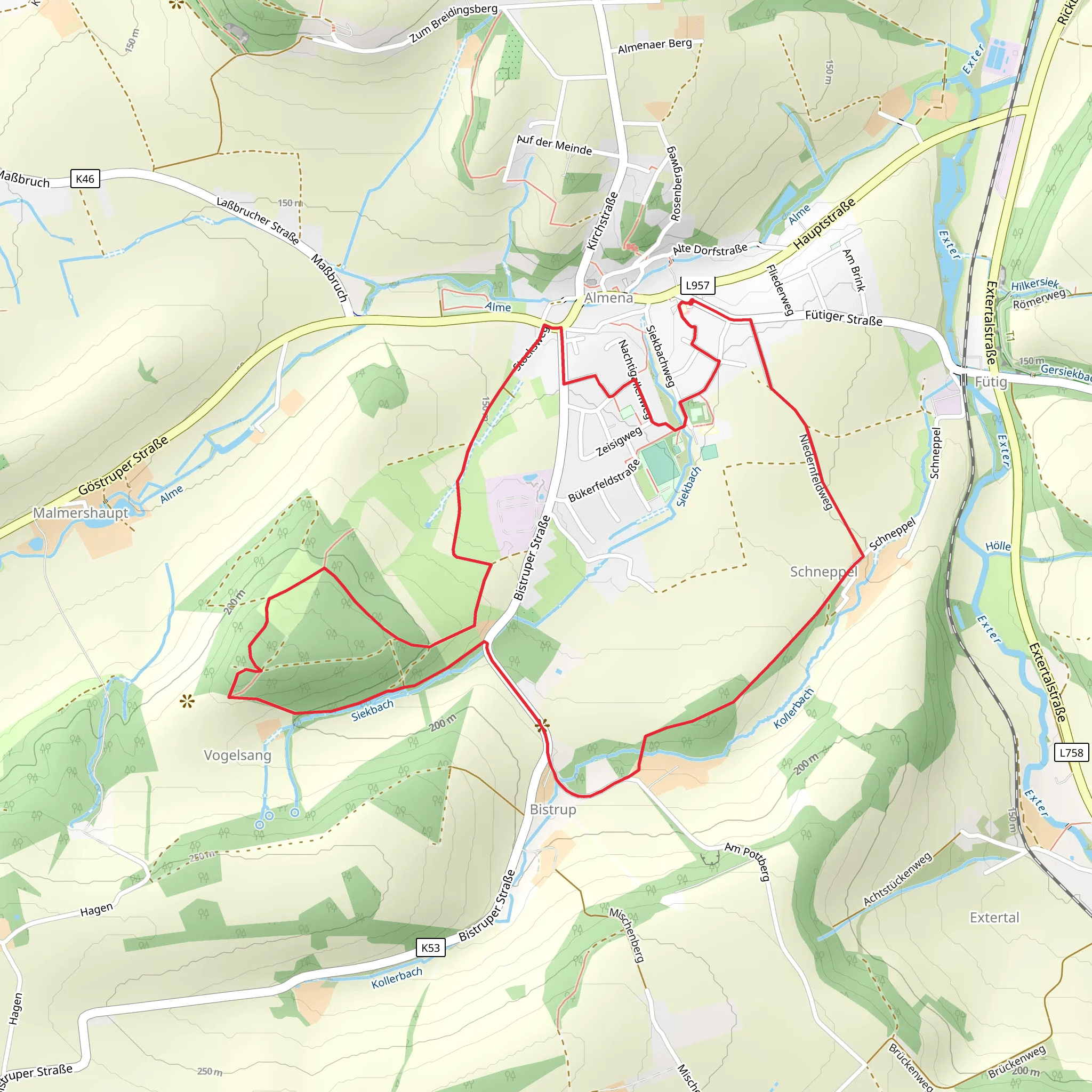 Almena Alte Schule mobile static map