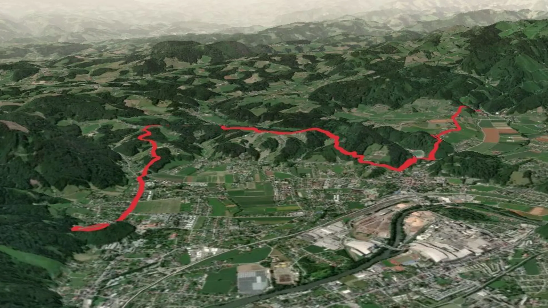 An image depicting the trail Rein Abbey to Styrian St Stephen’s Cathedral Trail and its surrounding area.