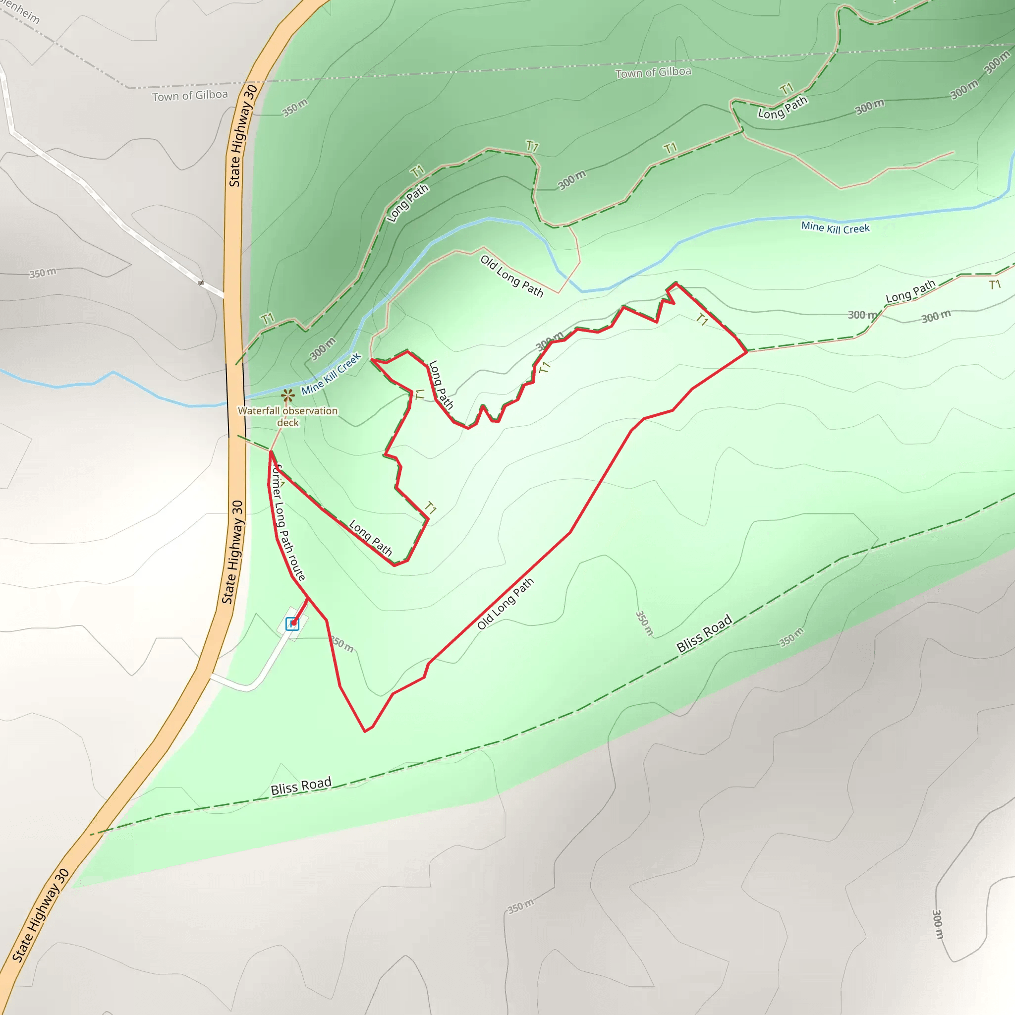 Old Long Path Loop Trail mobile static map