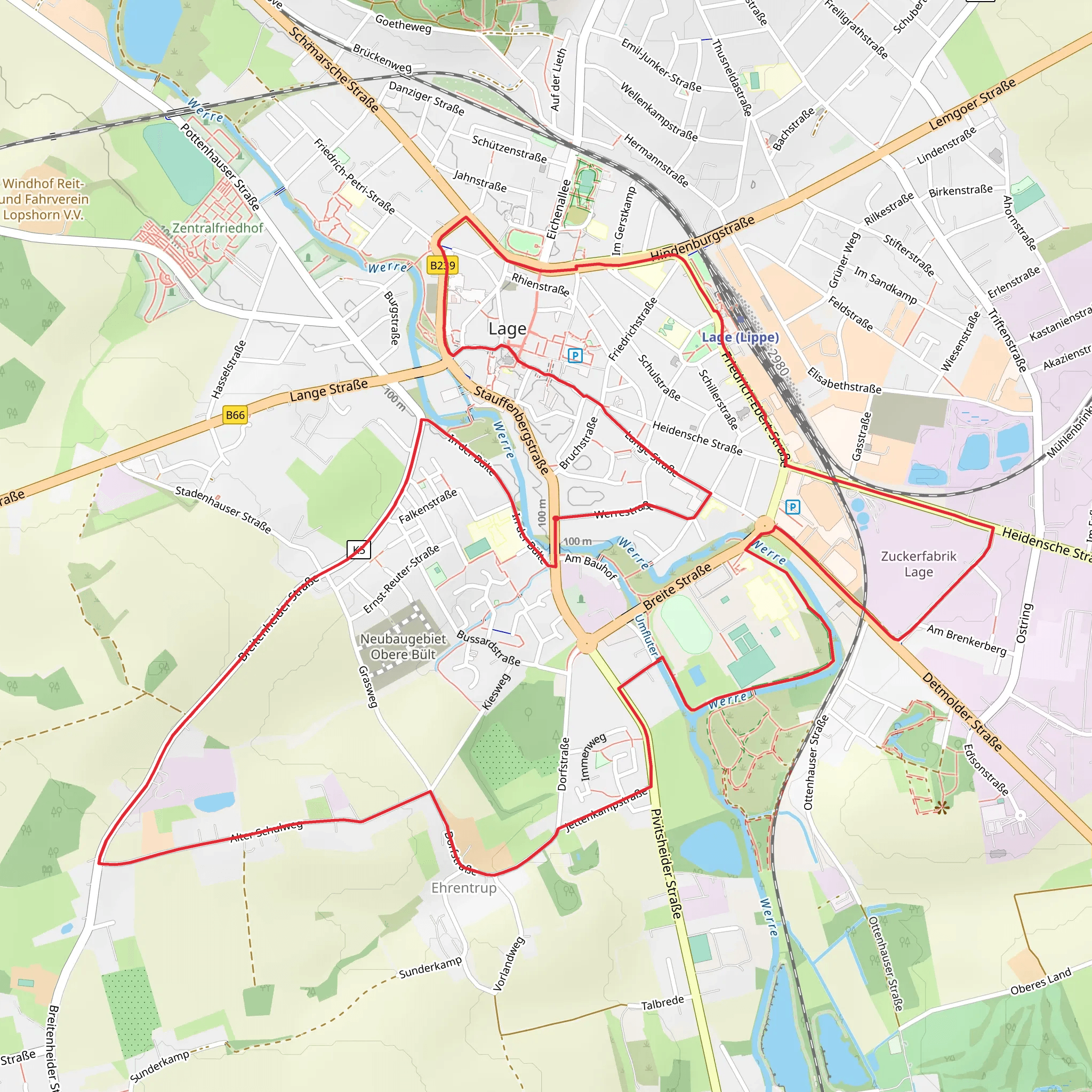 Lage Loop mobile static map