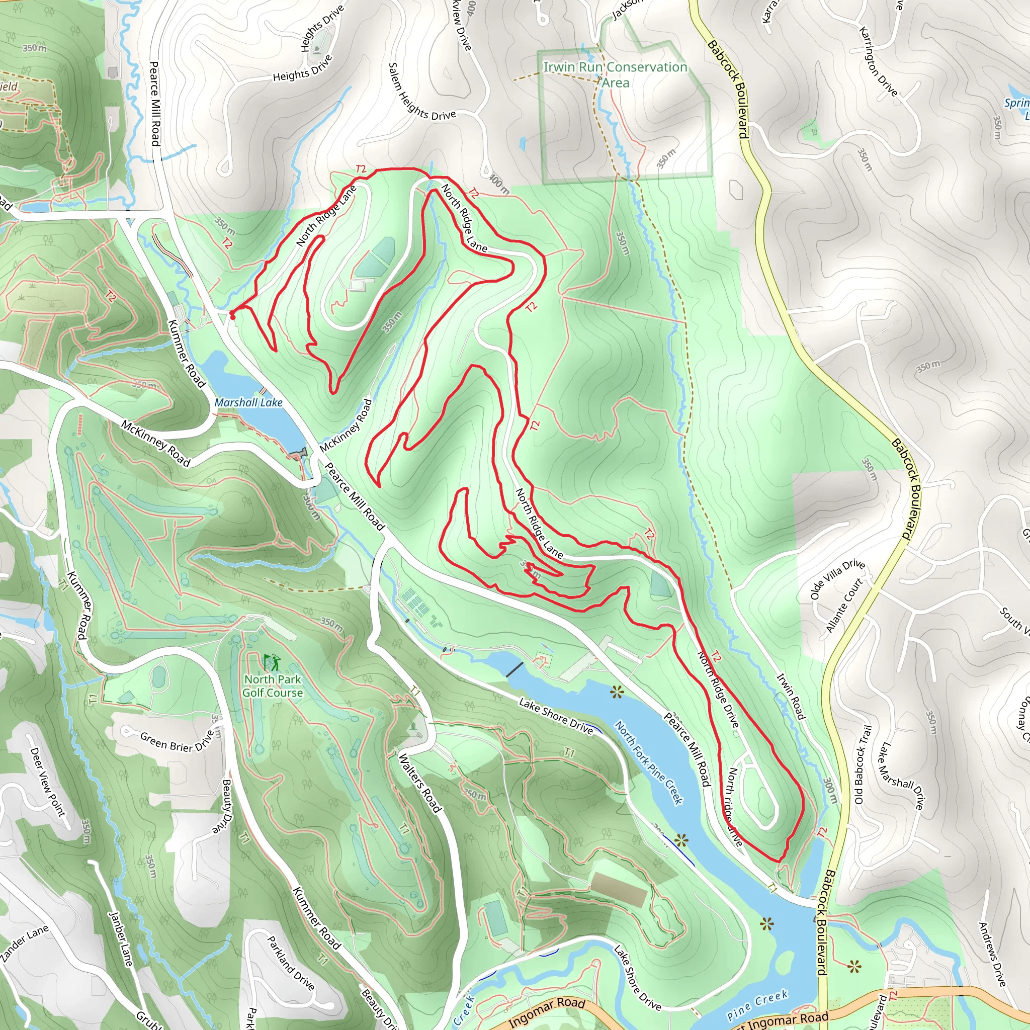 Rachel Carson Trail and Red - Blue Dot Trail Loop mobile static map