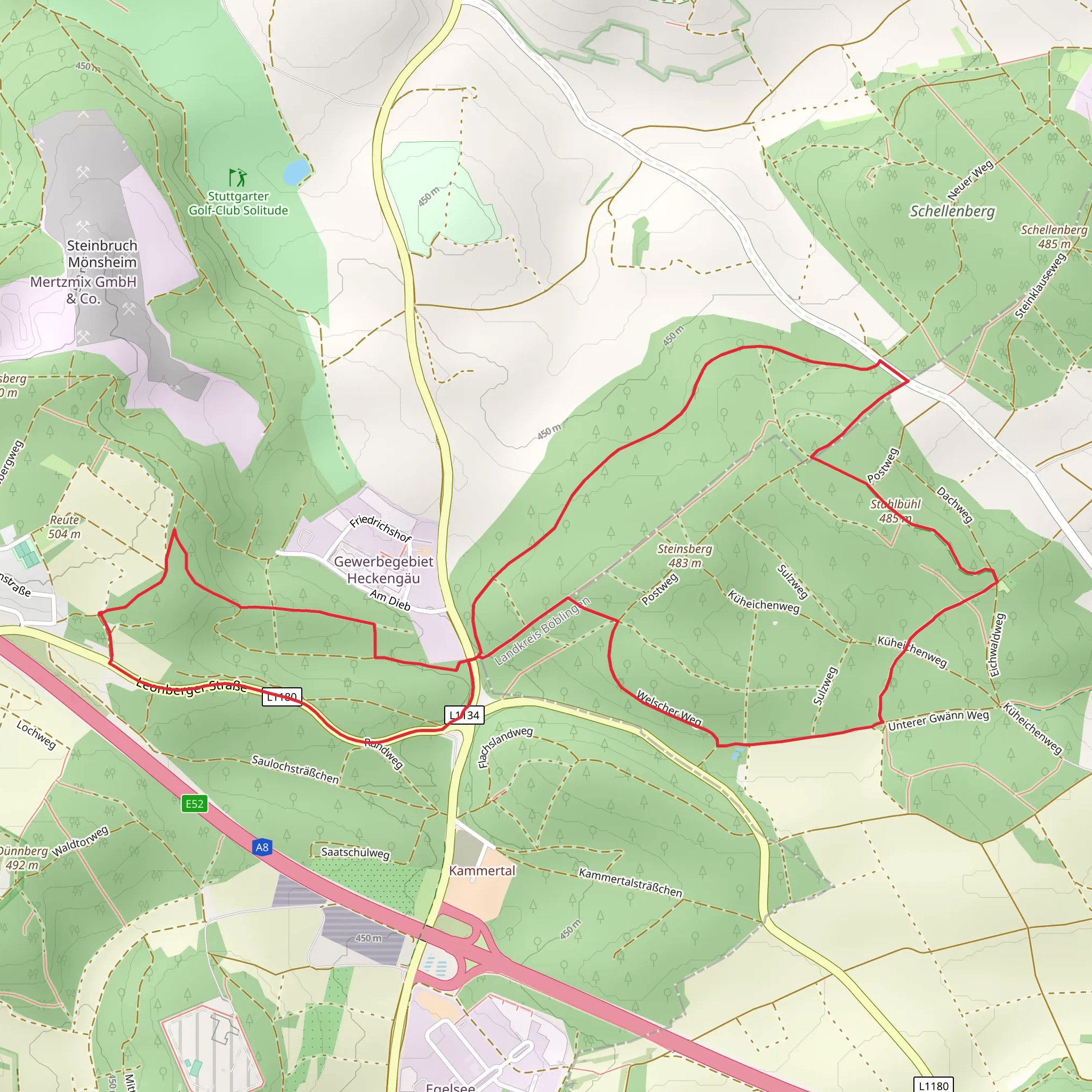 Stahlbühl Loop mobile static map