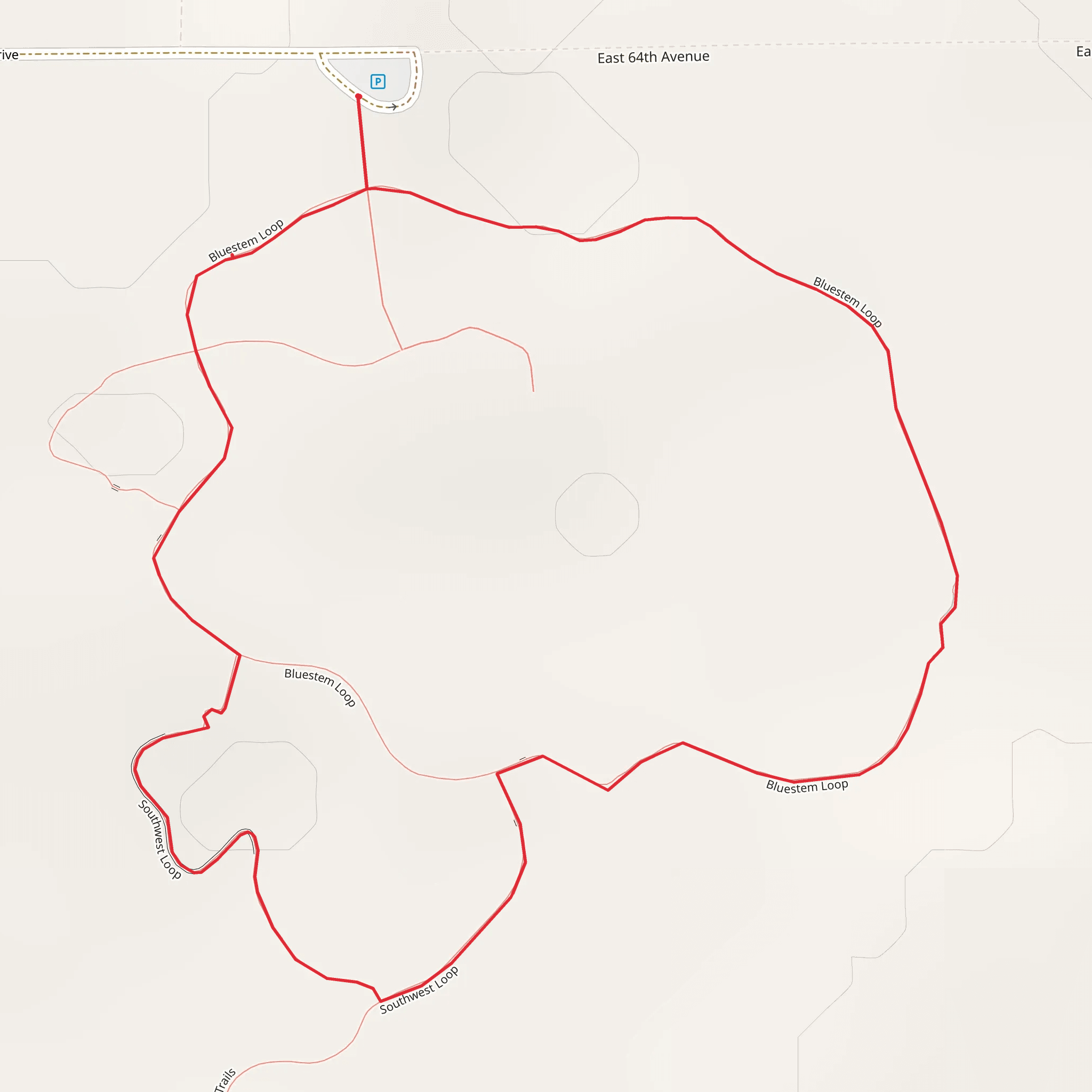 Bluestem Loop mobile static map