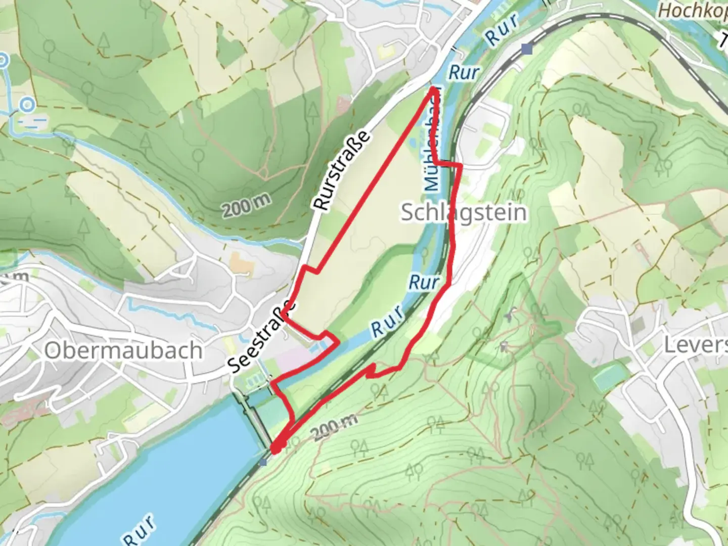 An image depicting the trail Am Waldheim and Ruruferradweg Loop and its surrounding area.