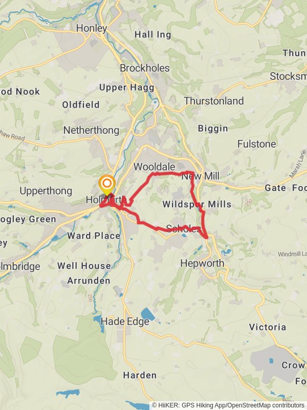 Holmfirth Wooldale Hole Bottom Jackson Bridge and New Gate Wes