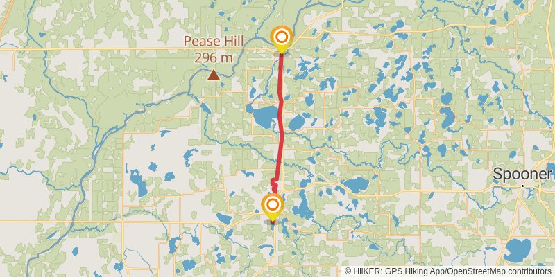 Gandy Dancer State Trail stage 3 Map