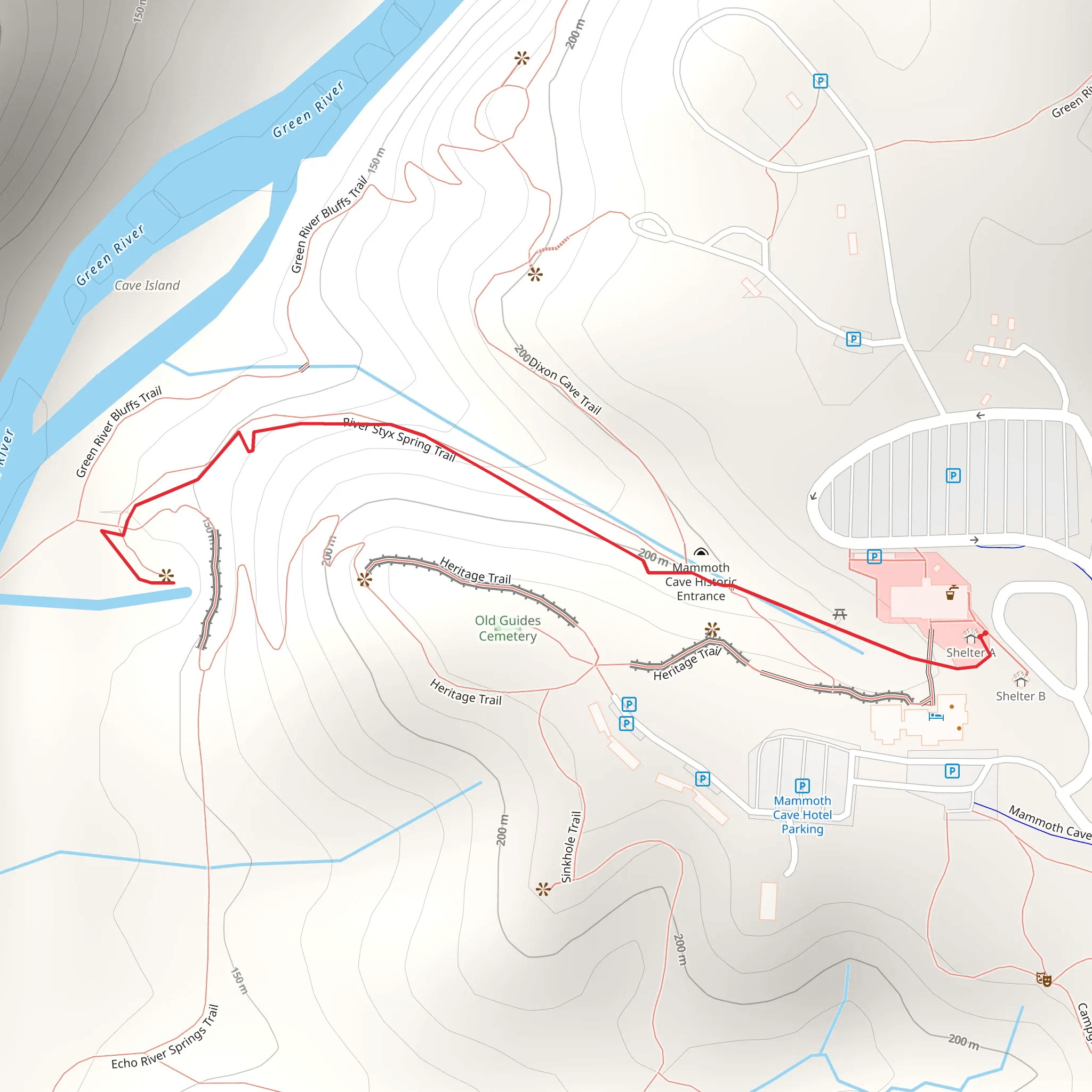 River Styx Spring Trail mobile static map
