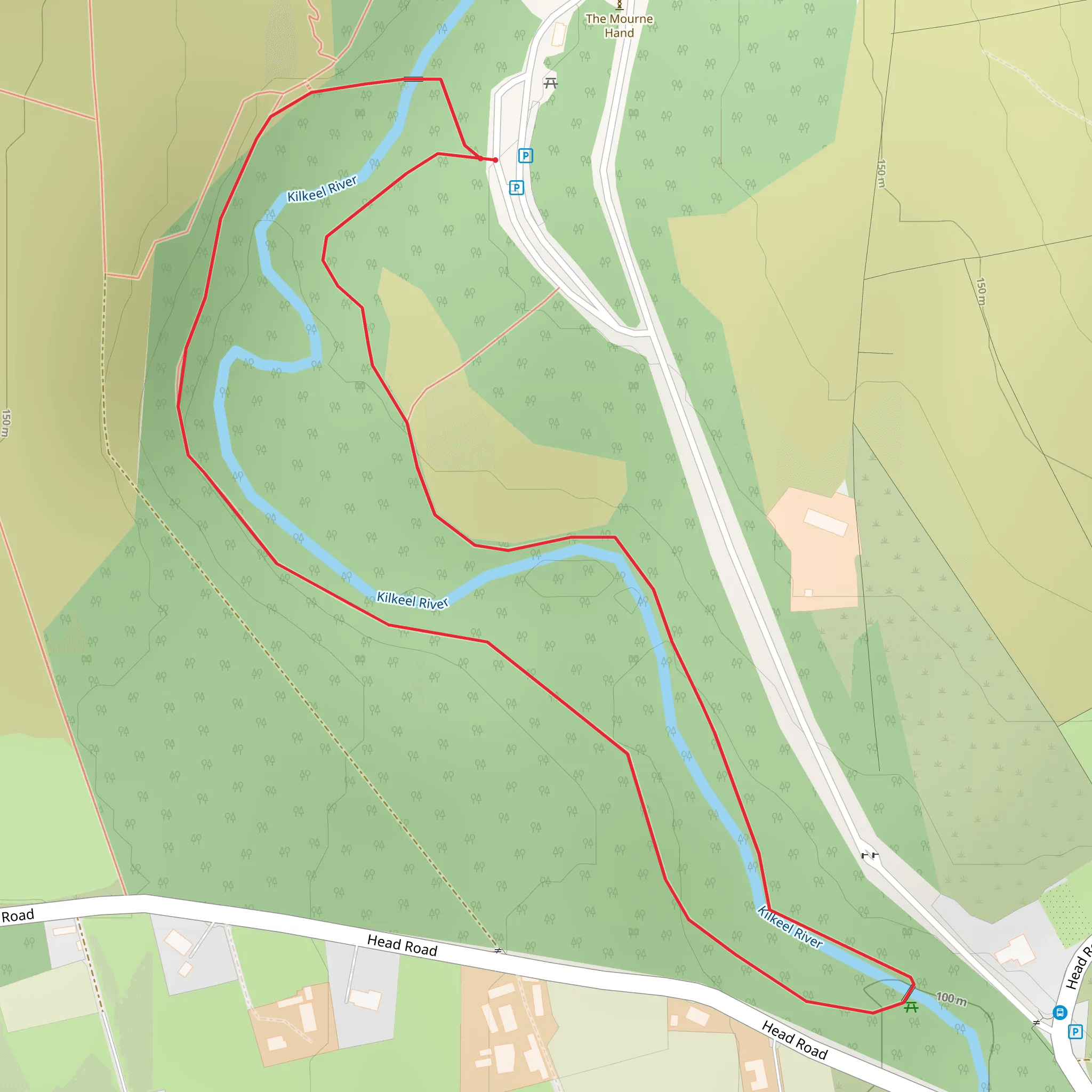 Silent Valley Nature Trail mobile static map