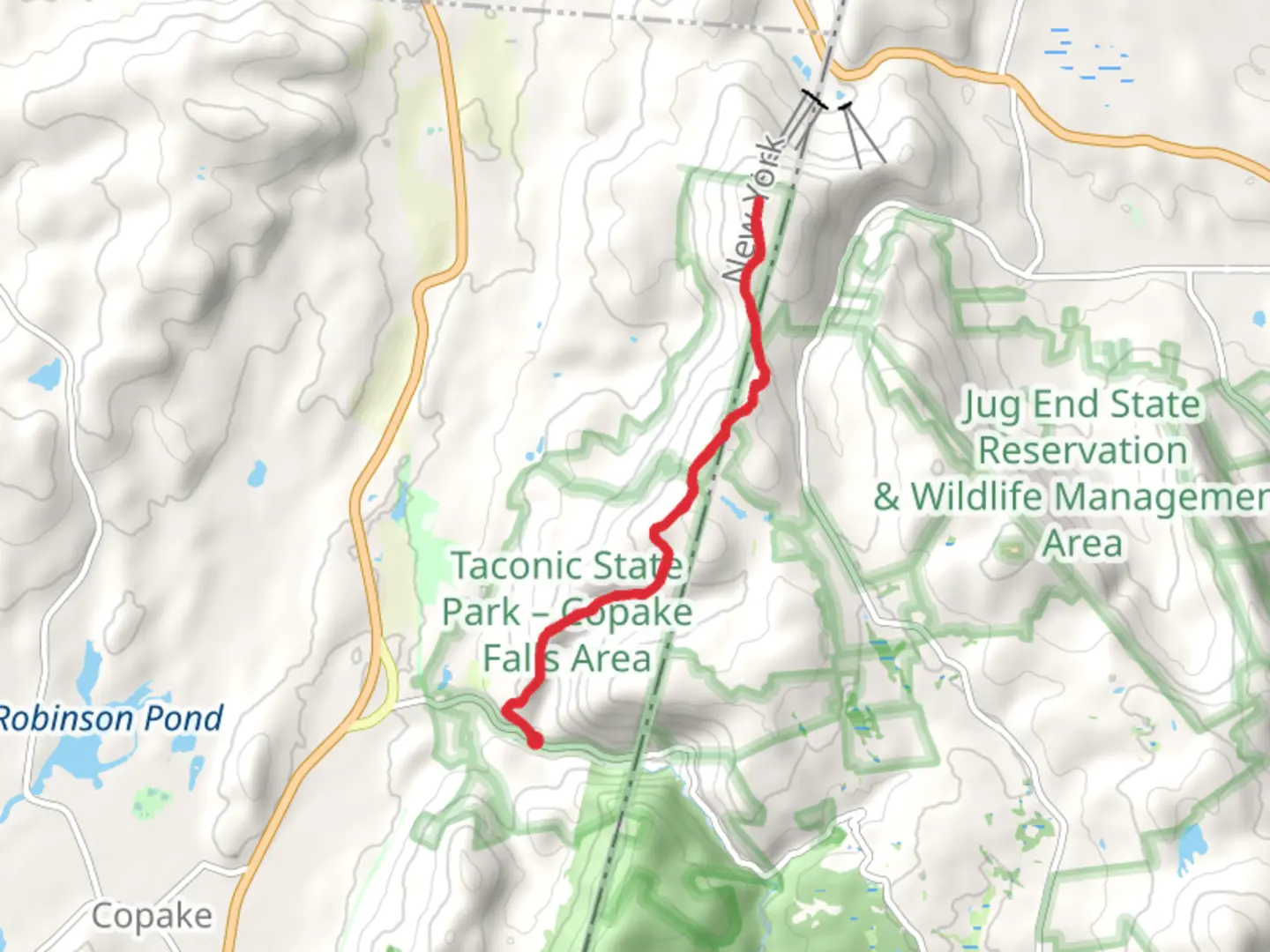 An image depicting the trail South Taconic Trail and its surrounding area.