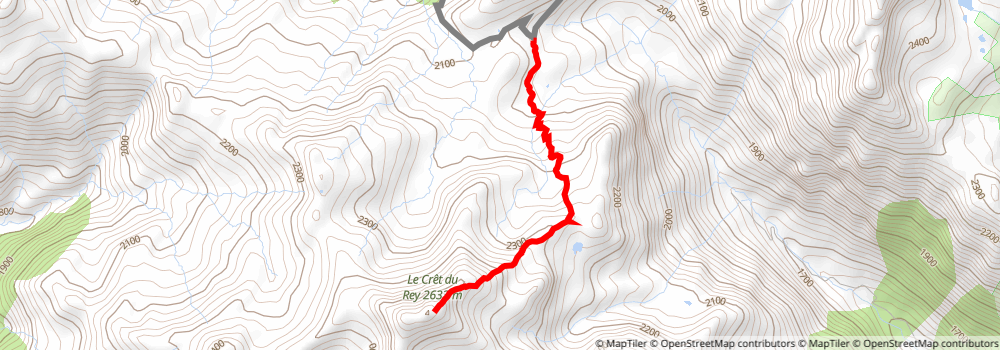 Tour Du Beaufortain spur 2 Map