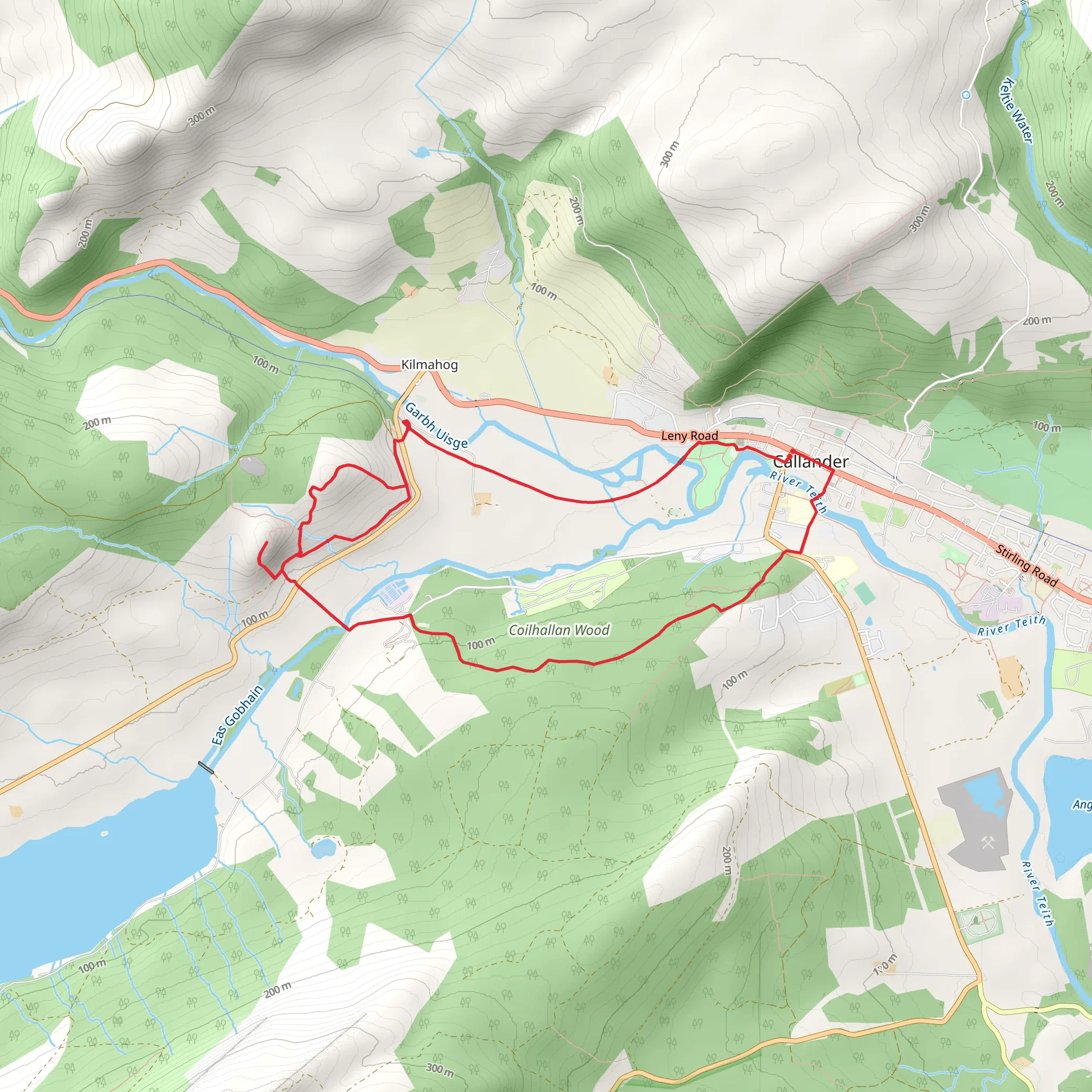 The Three Bridges Route mobile static map