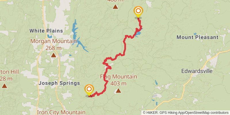 Great Eastern Trail (Incomplete) stage 30 Map