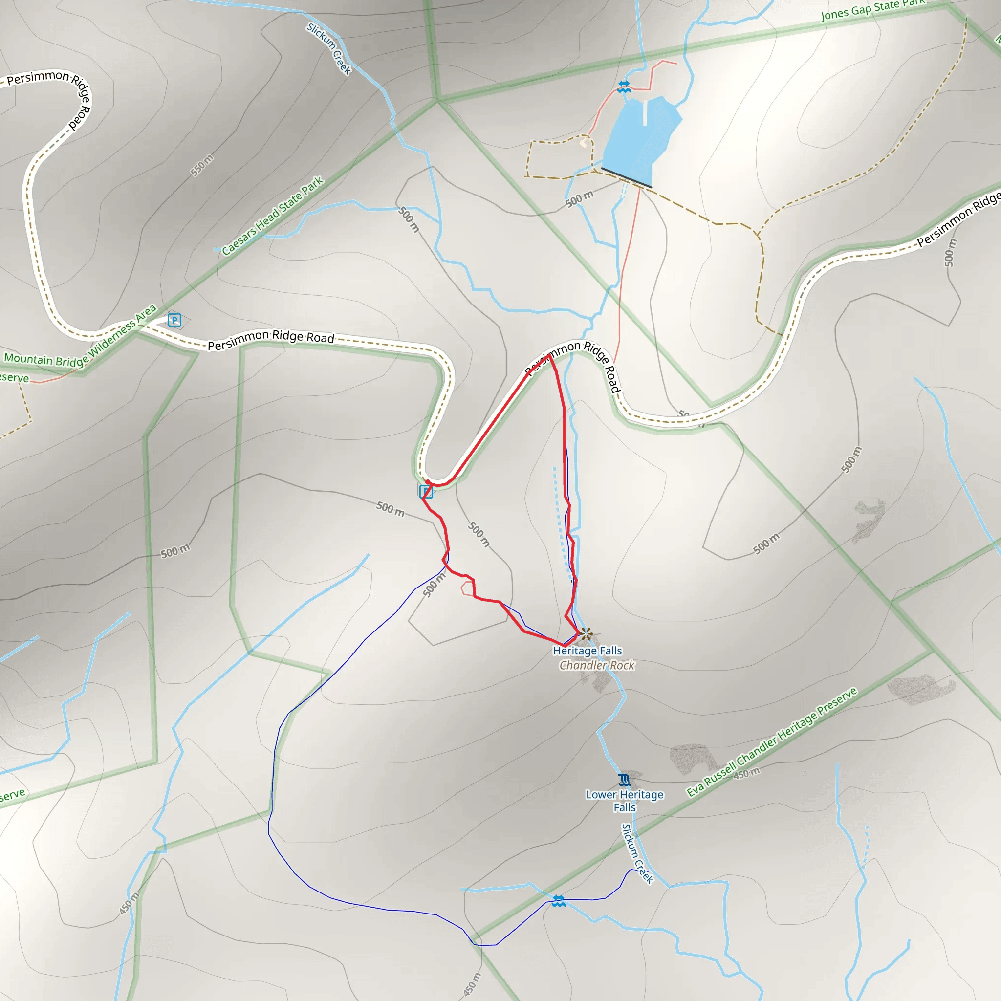 Slickum Creek Loop mobile static map