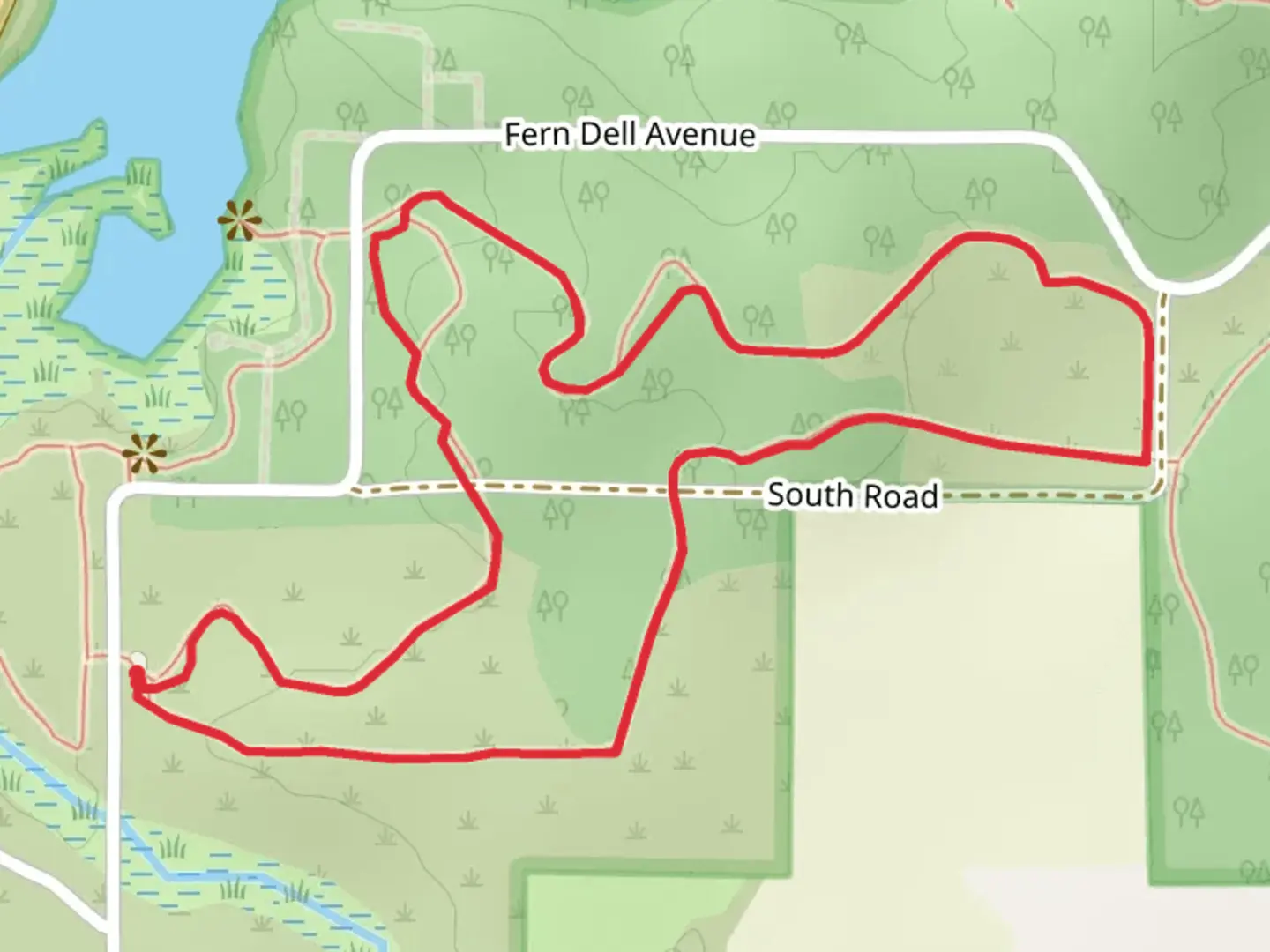 An image depicting the trail Turtleville Loop Trail and its surrounding area.
