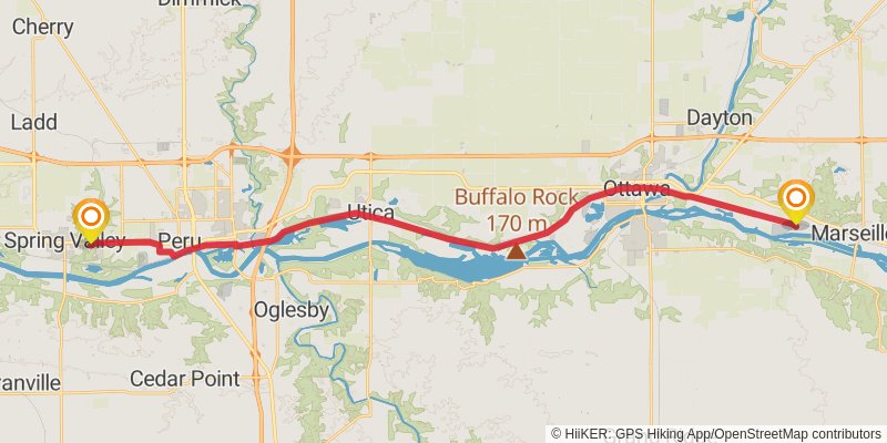 American Discovery Trail - North stage 17 Map