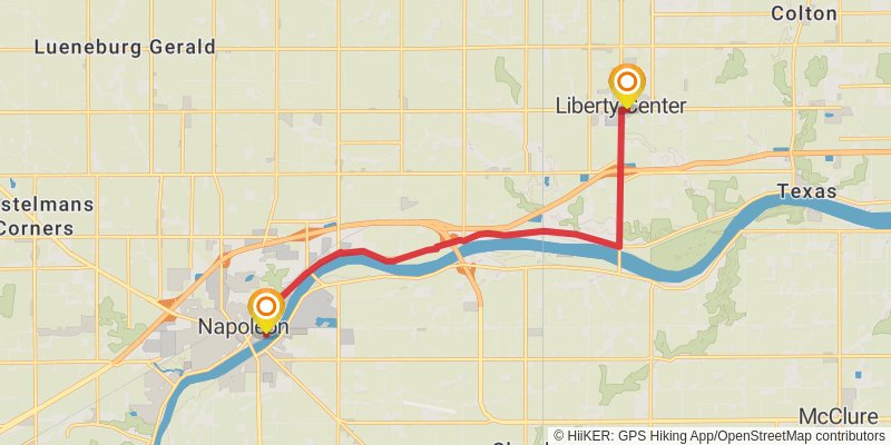 North Country Trail - Ohio stage 5 Map
