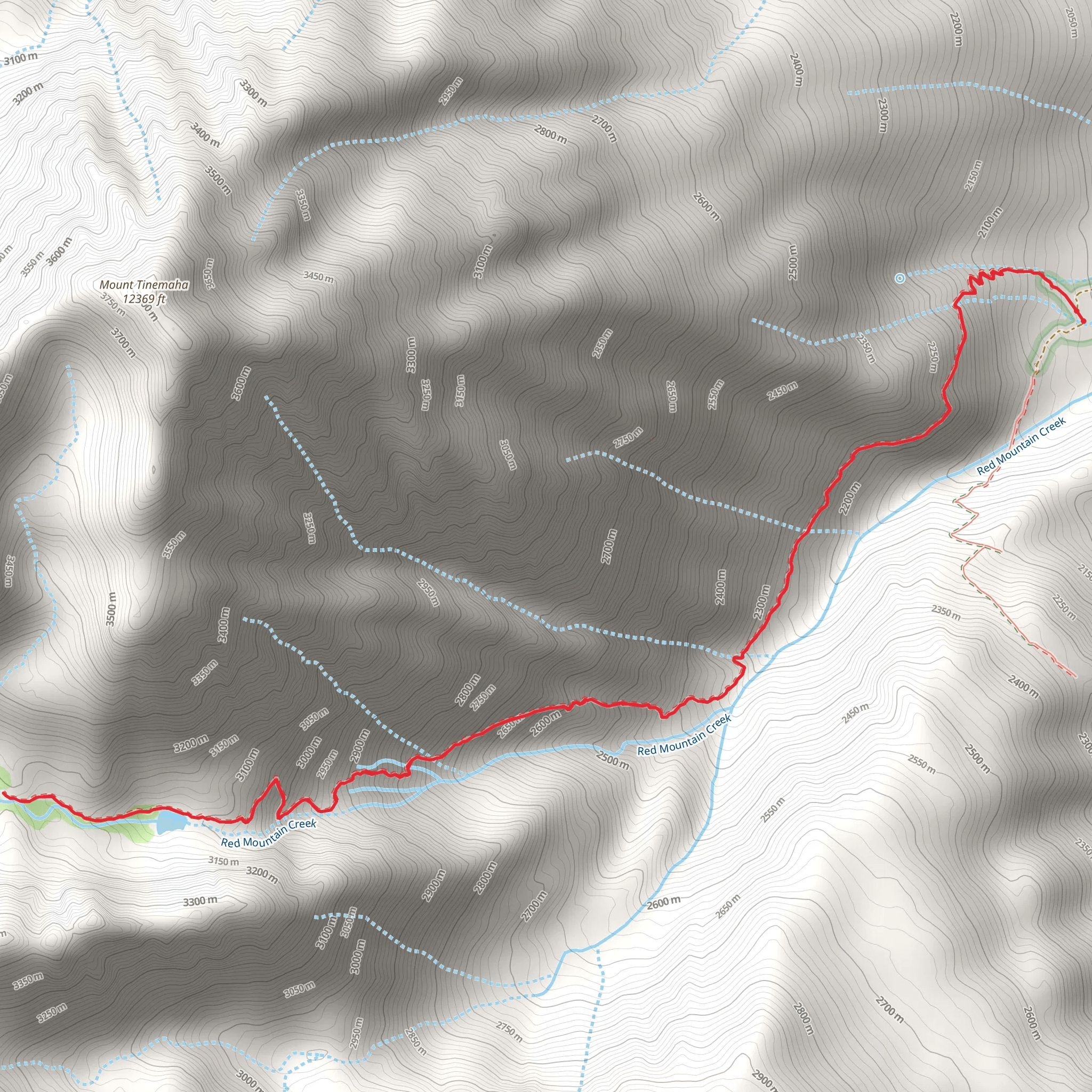Red Lake Trail mobile static map
