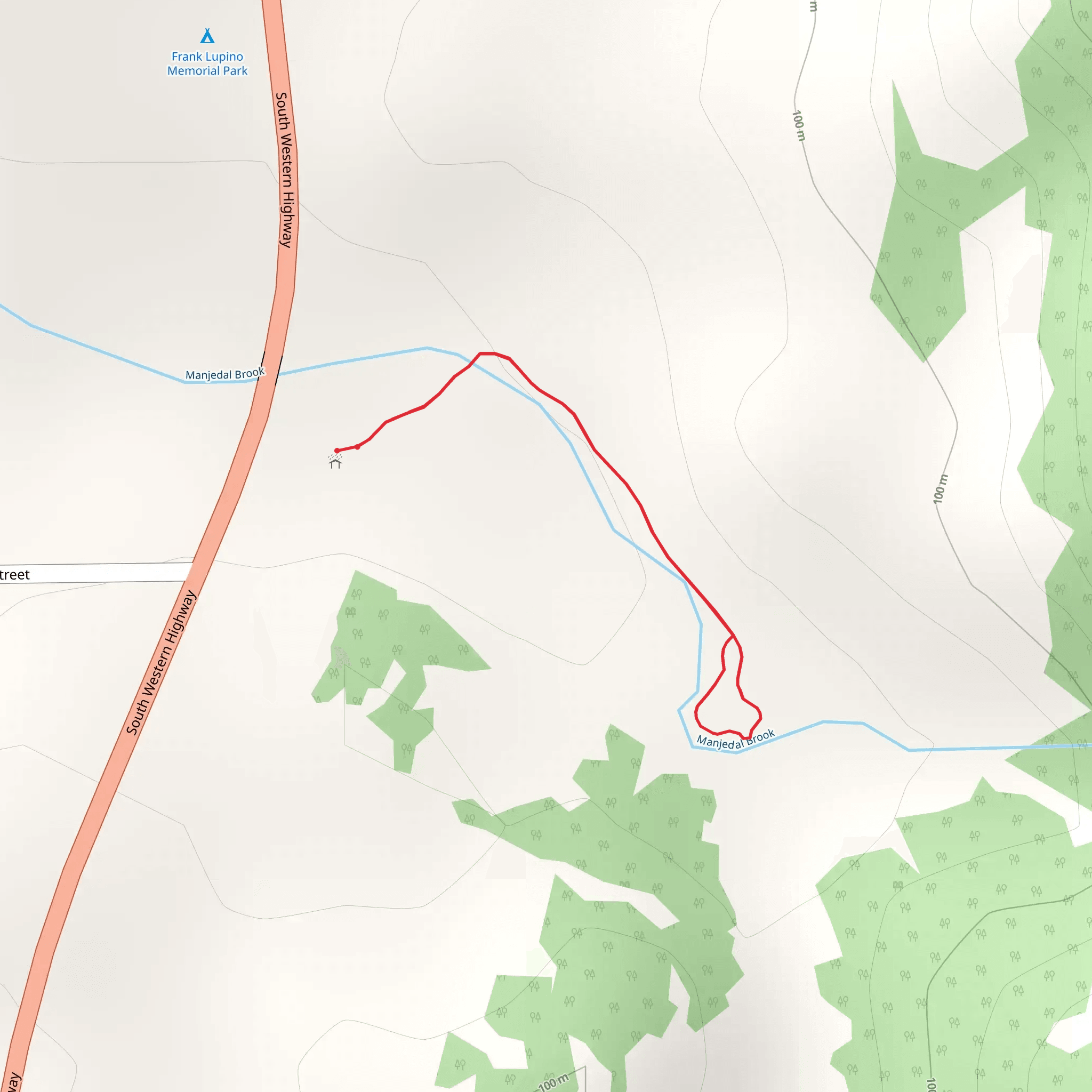 Whitby Falls Trail mobile static map