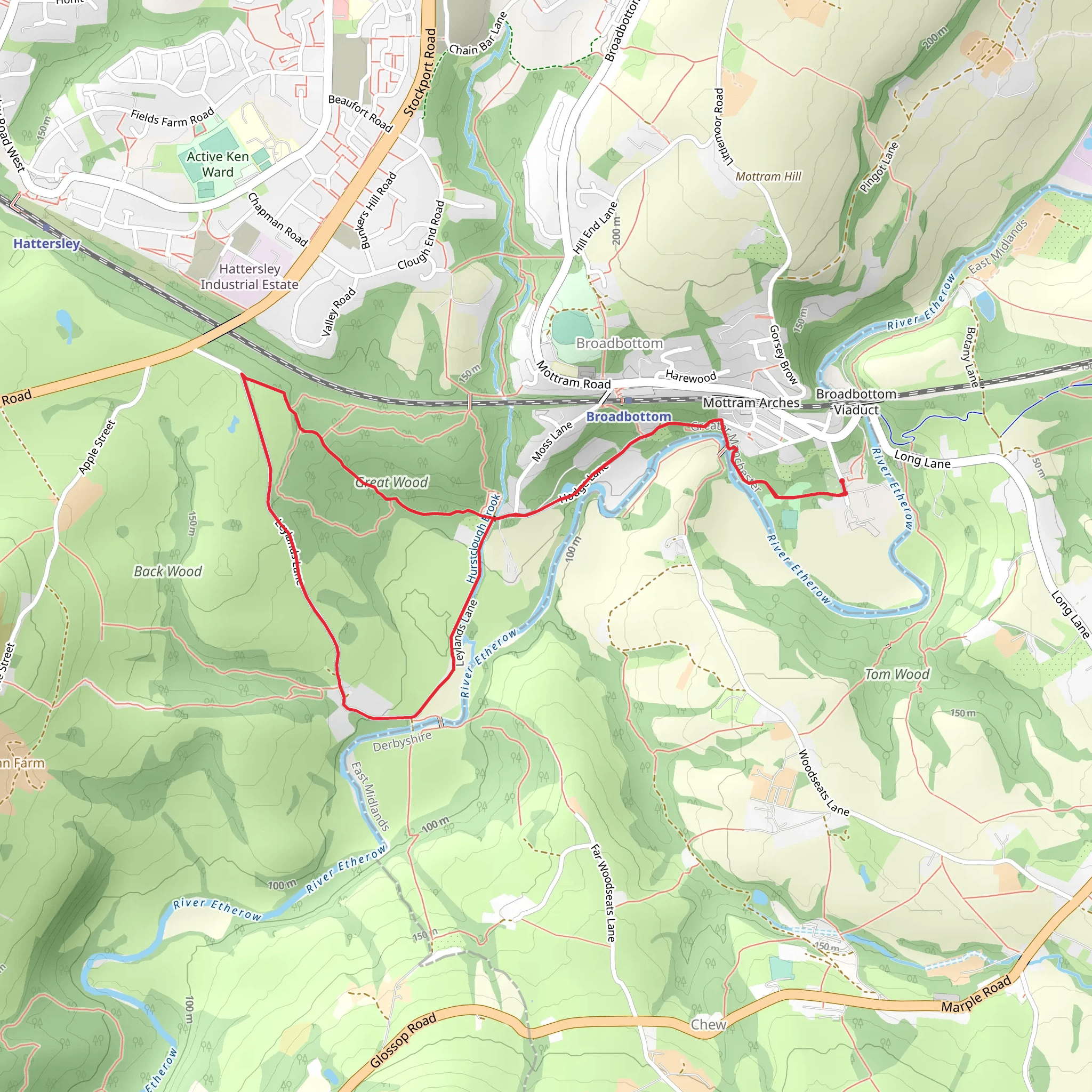 Great Wood Loop mobile static map
