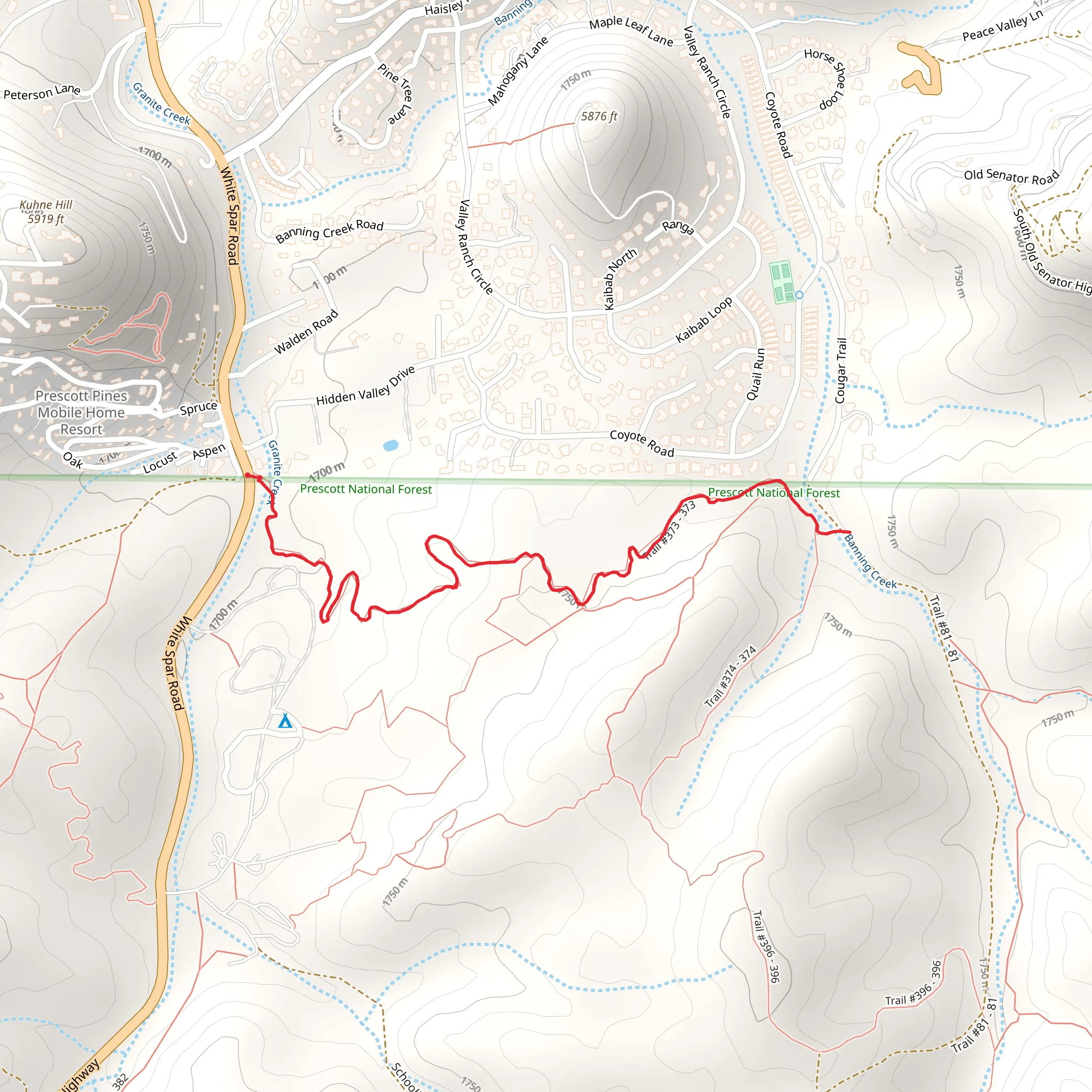 Apple Blossom Trail mobile static map