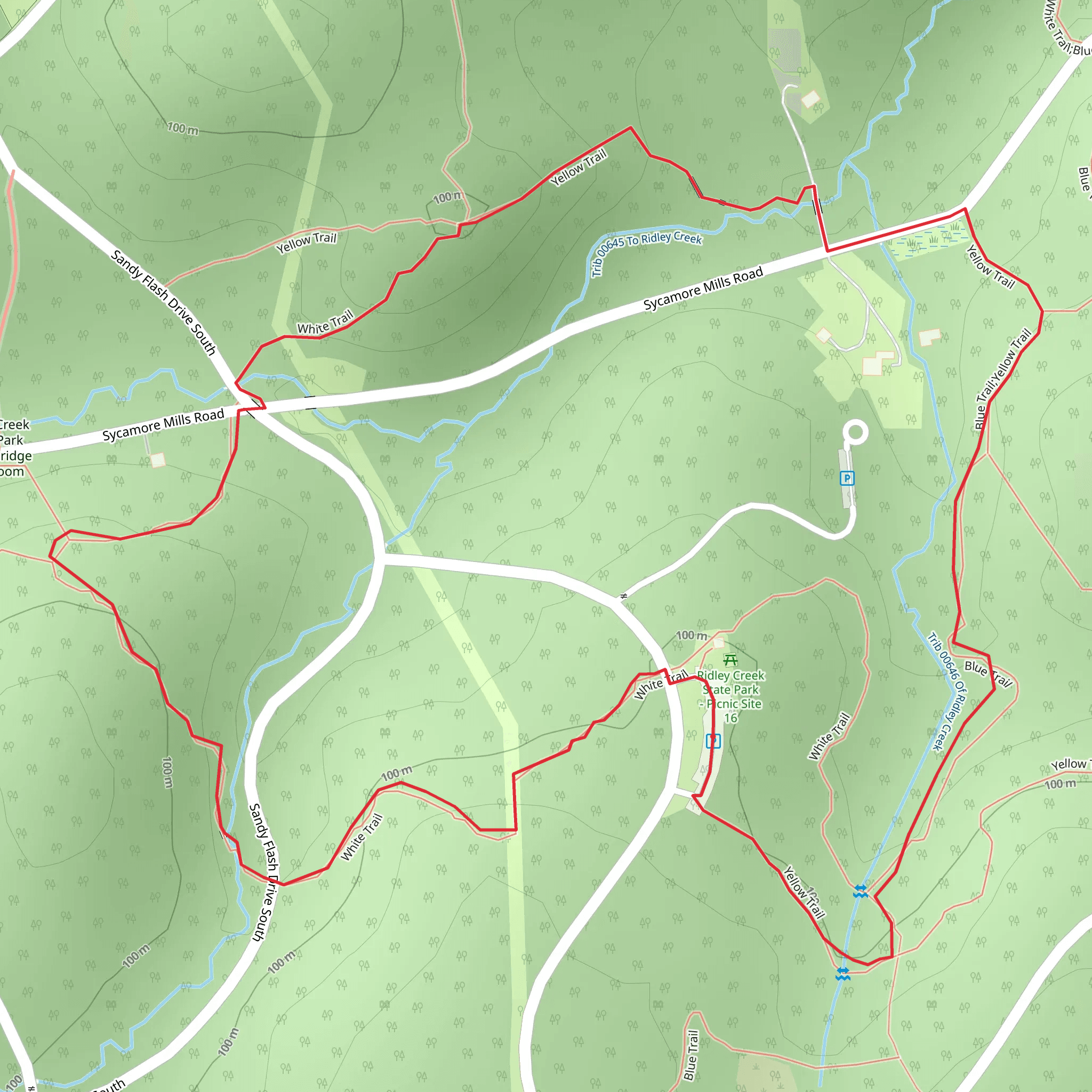 Yellow Trail Loop mobile static map