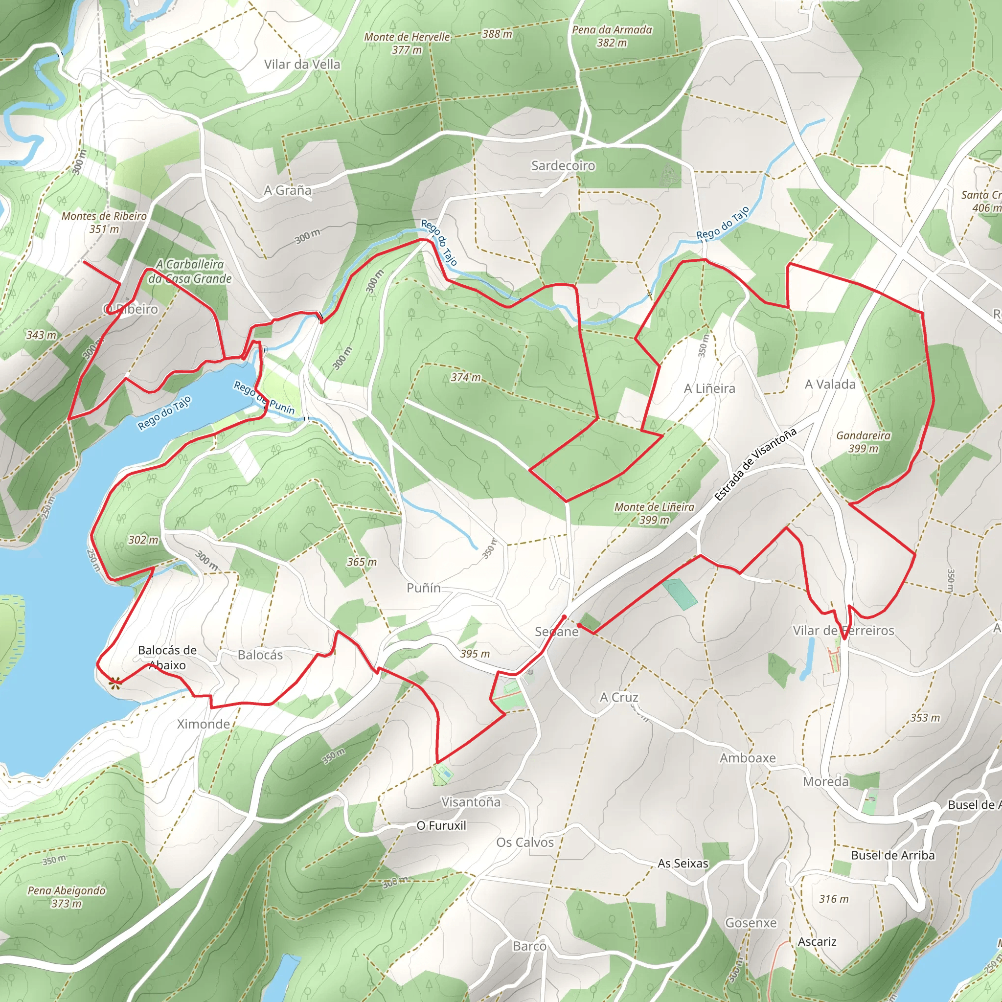 PR G 125 Sendeiro de Visantoña mobile static map