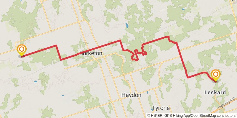 Oak Ridges Trail stage 4 Map