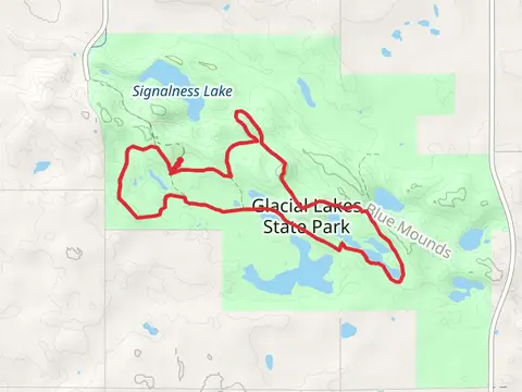 Glacier Lakes State Park Loop - South