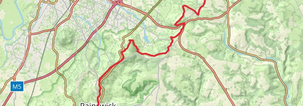 Cotswold Way 11-Day Moderate Tour (Hillwalk Tours) stage 4 Map