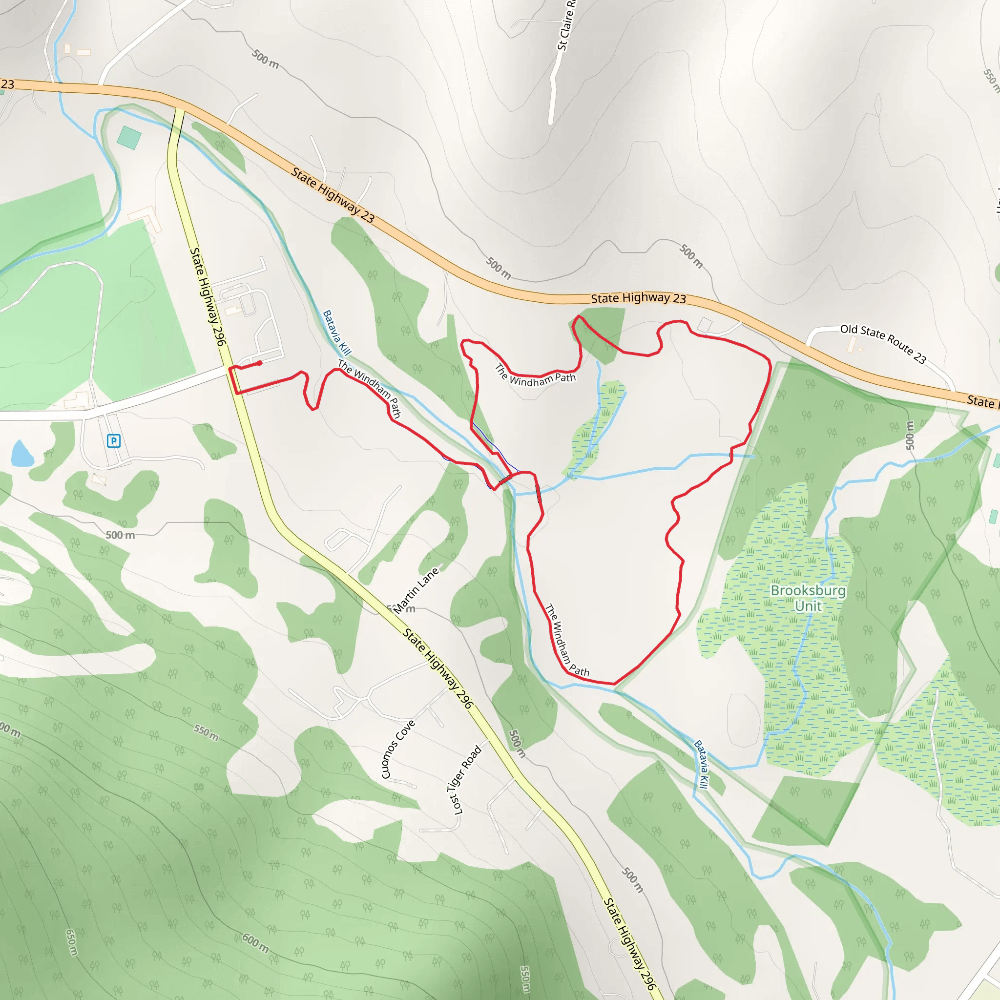 Windham Loop Path mobile static map