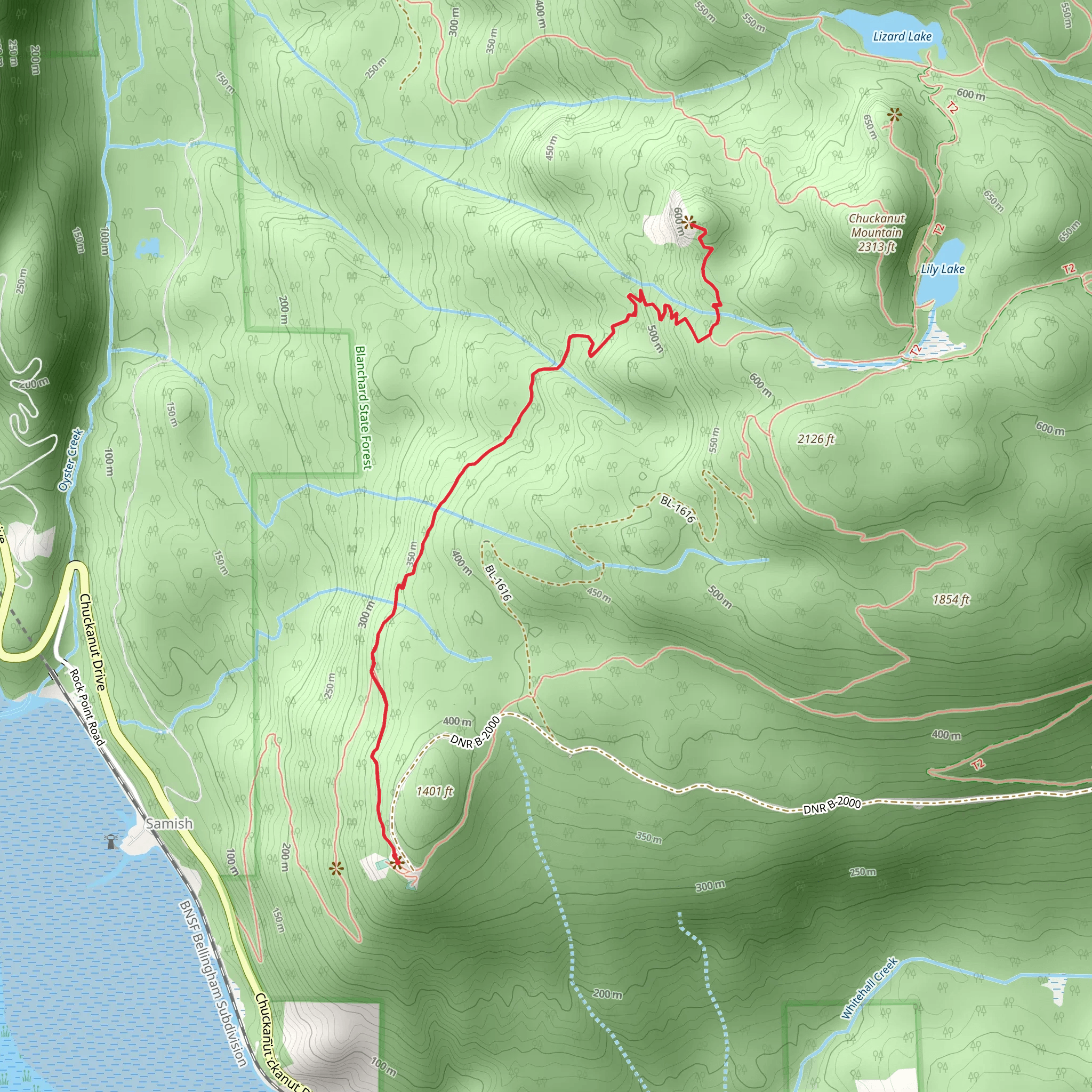 Samish Bay Connector mobile static map