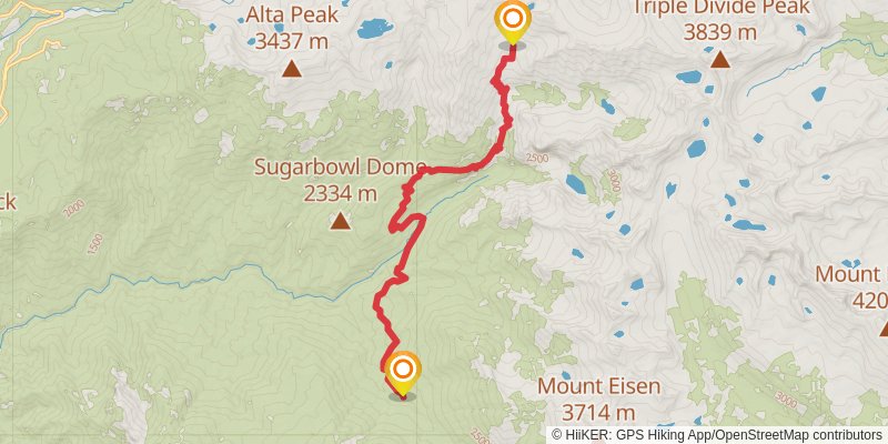 Theodore Solomons Trail stage 18 Map