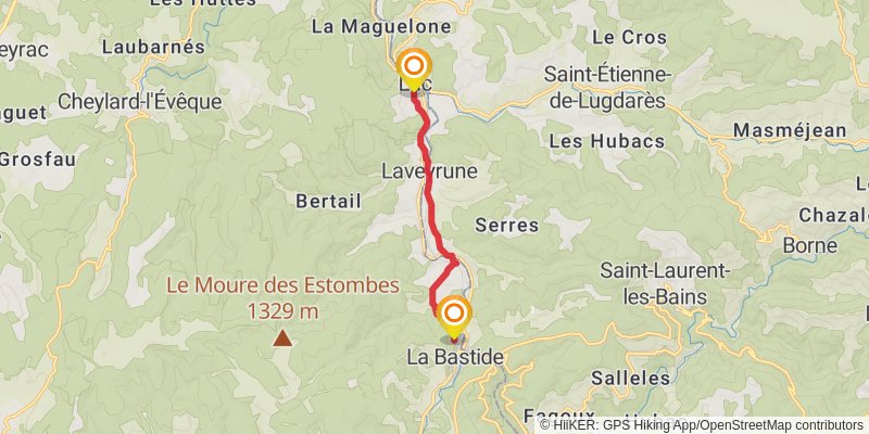 GR70 - Stevenson Trail stage 7 Map