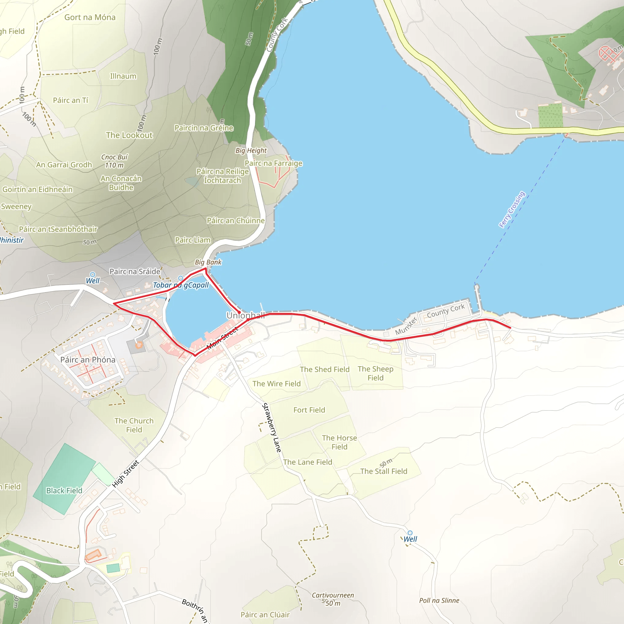 Union Hall Walks - Village Heritage Walk mobile static map