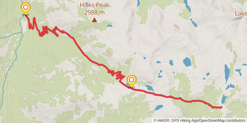 Upsidedown Creek Trail stage 3 Map