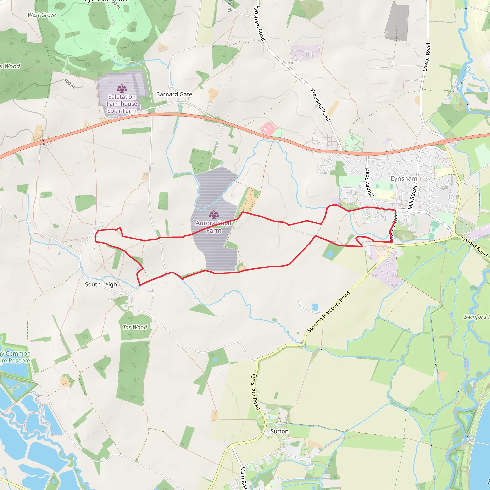 South Leigh Loop mobile static map