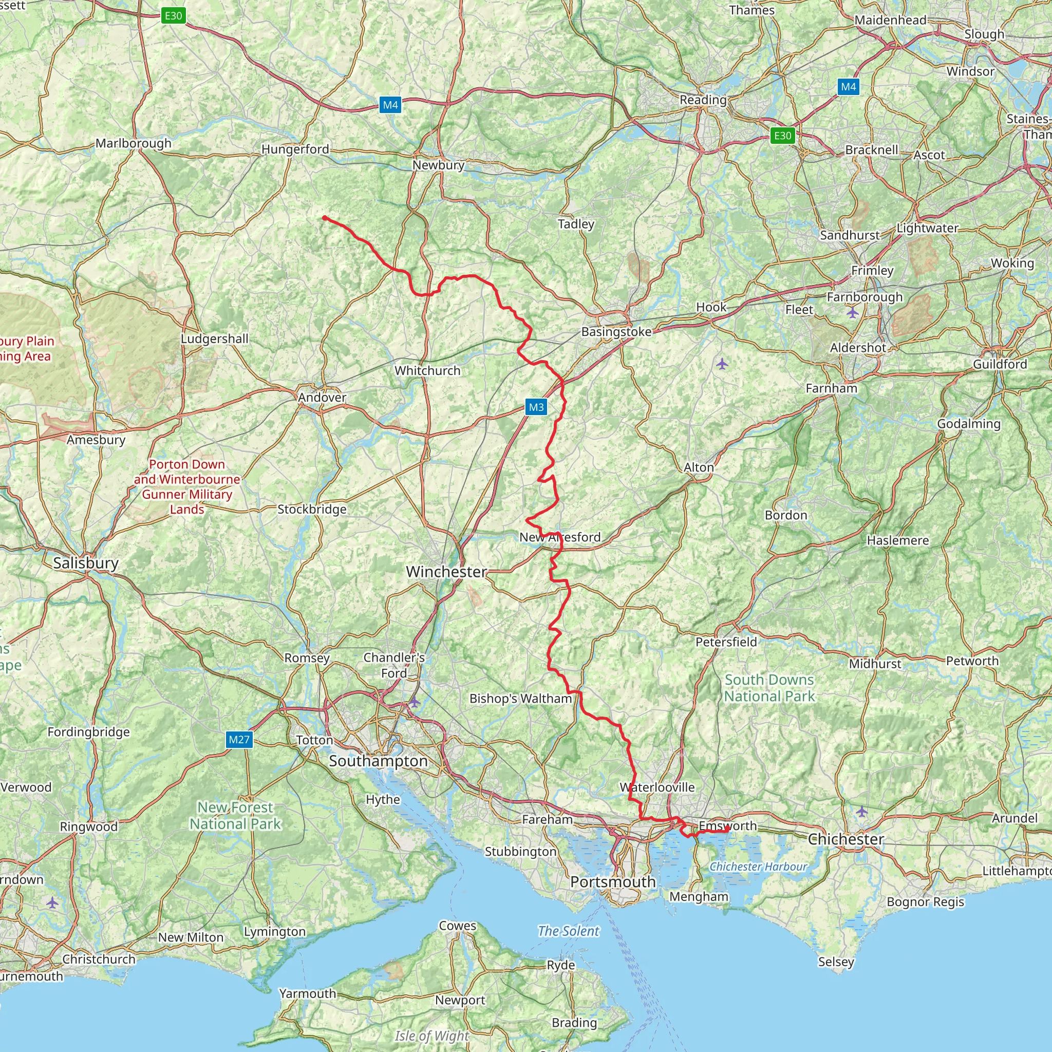 Wayfarers Walk mobile static map
