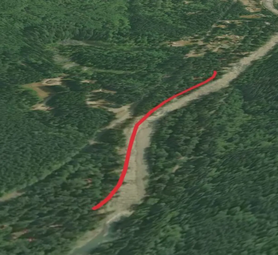 An image depicting the trail Verlot Nature Trail and its surrounding area.